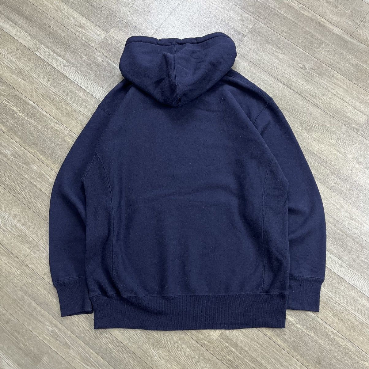 Stussy 1990s Vintage Stussy Headphone Logo S Embrodiery Navy Hoodie Size US L / EU 52-54 / 3 - 11 Thumbnail