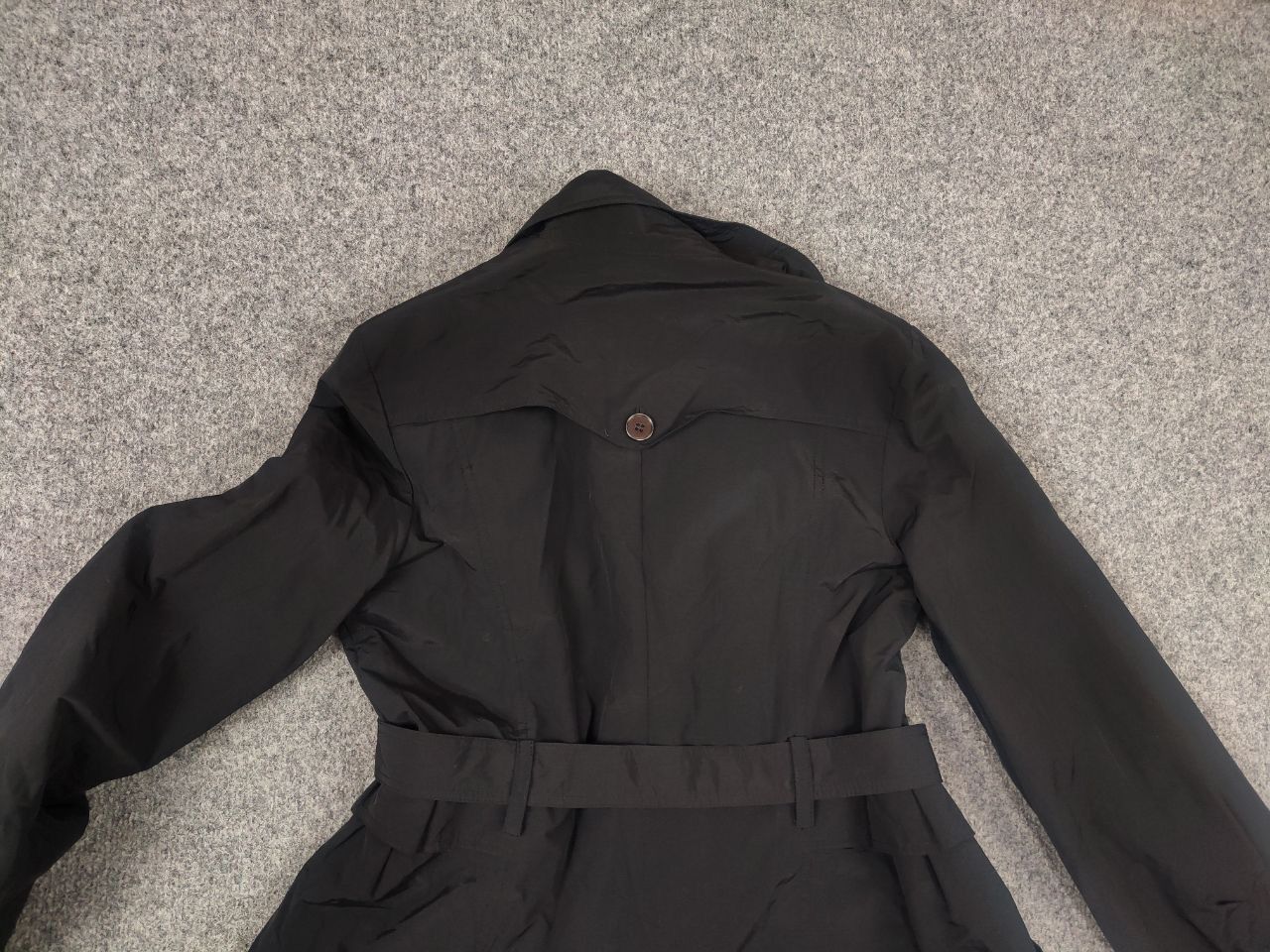MAX&Co. MAX&co Design Max Mara long Trench coat Nylon Belt Jacket Size L / US 10 / IT 46 - 10 Thumbnail
