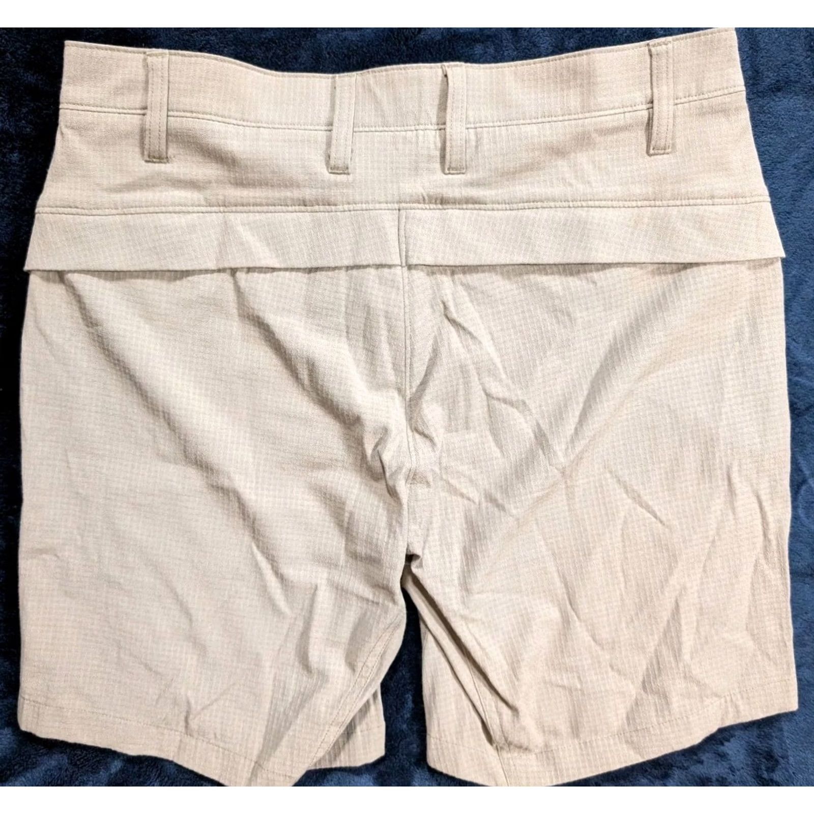 Vintage Proof Chino Shorts Beige Men's 32 Hiking Pockets Flat Front Outdoor Check Chino Men's Shorts 32 Beige Pocket Slash Pocket Casual Outdoor Proof Size US 32 / EU 48 - 6 Thumbnail