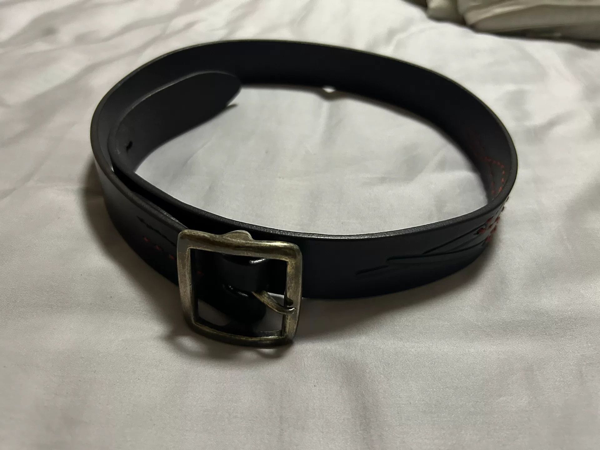 Porter Classic porter classic black leather belt with buckle Size ONE SIZE - 1 Thumbnail
