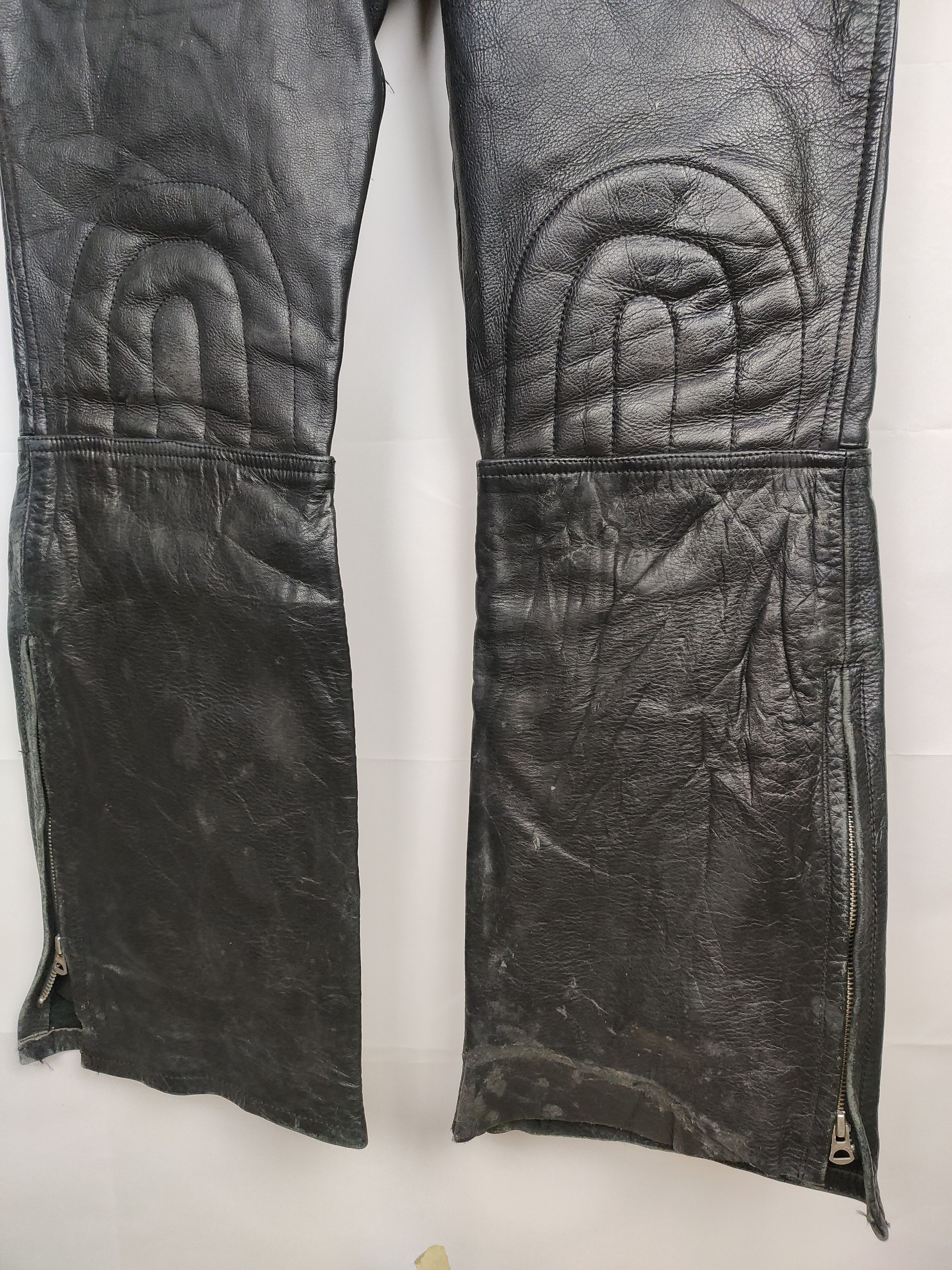 Leather × Vintage Vintage 90s Genuine Leather Rider Pant Size US 32 / EU 48 - 3 Thumbnail