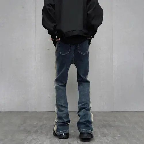 Designer × Japanese Brand Slim Flared Streetwear Vintage Design Jeans Size US 34 / EU 50 - 3 Thumbnail