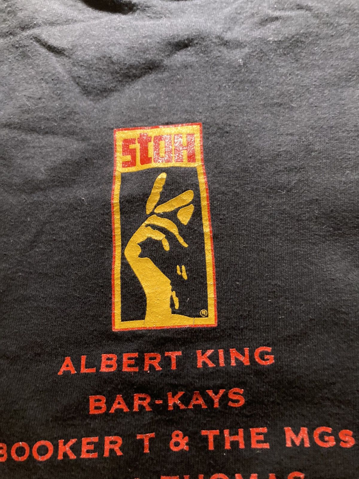 Band Tees × Vintage ⛩️Crazy vintage Stax Memphis record label faded band shirt⛩️ Size US XL / EU 56 / 4 - 9 Thumbnail