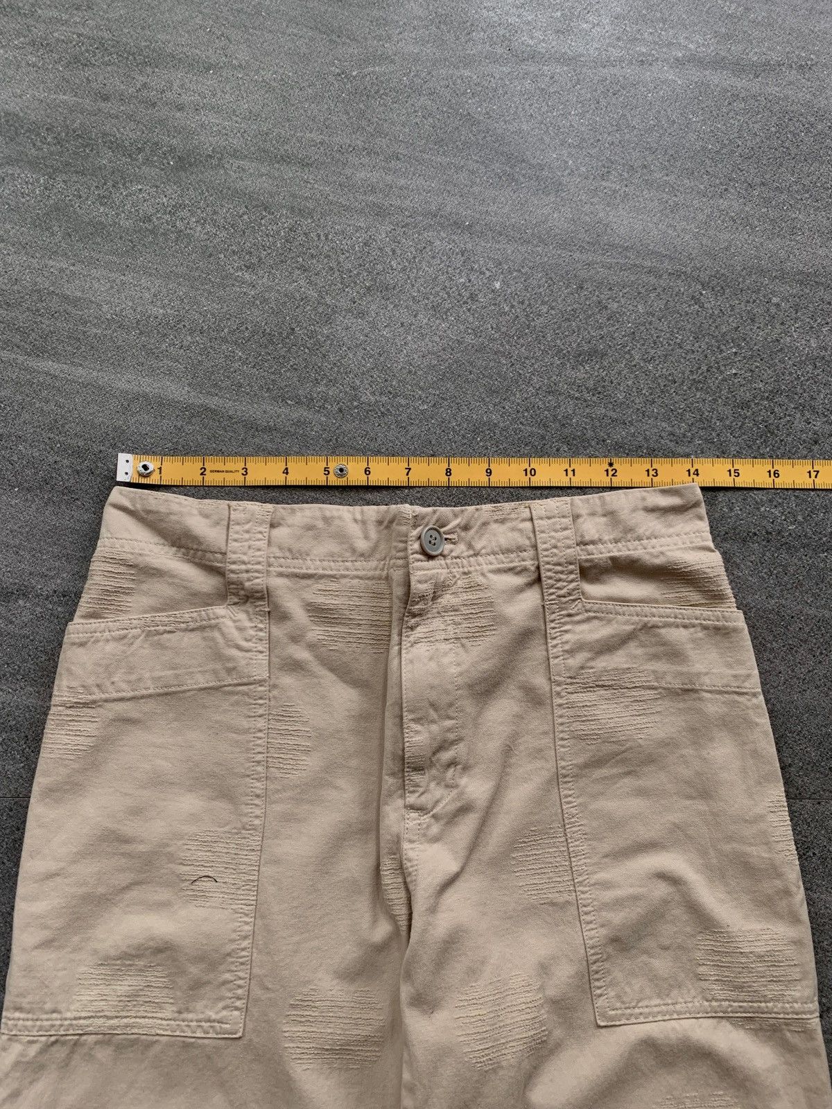 Issey Miyake FREE TAX! Plantation Scratches Effect Relaxed Pants Size US 31 - 11 Thumbnail