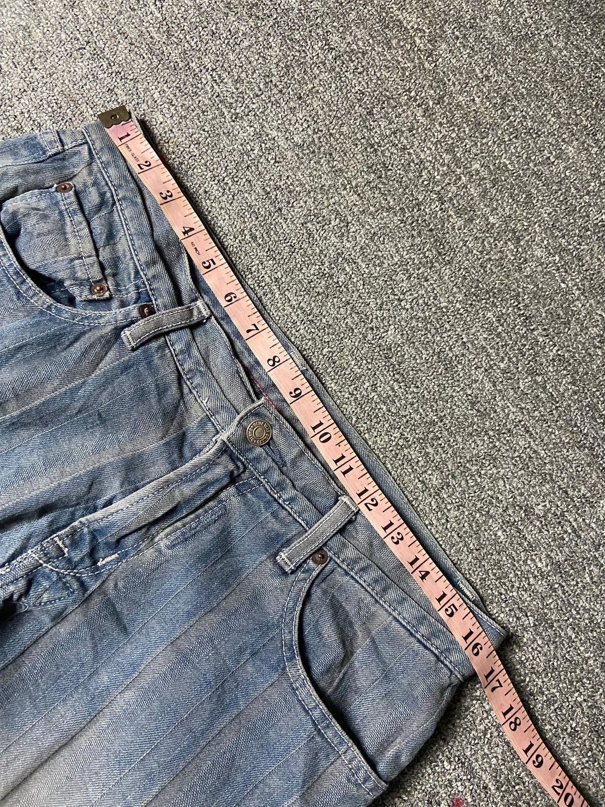 Japanese Brand Blue Way Modern Vintage Crinkled Straight Cut Jeans (165) Size US 33 - 12 Thumbnail