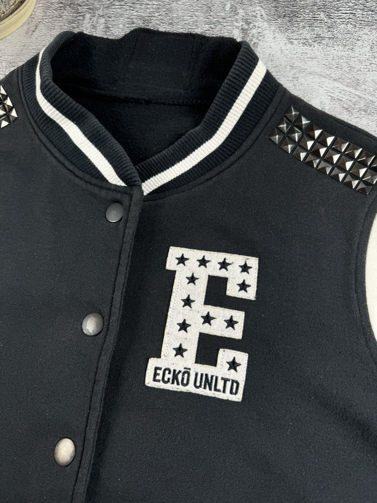 Ecko Unltd. Vintage Ecko Unltd Varsity Bomber Sweatshirt Jacket Pullover Size US XL / EU 56 / 4 - 9 Thumbnail