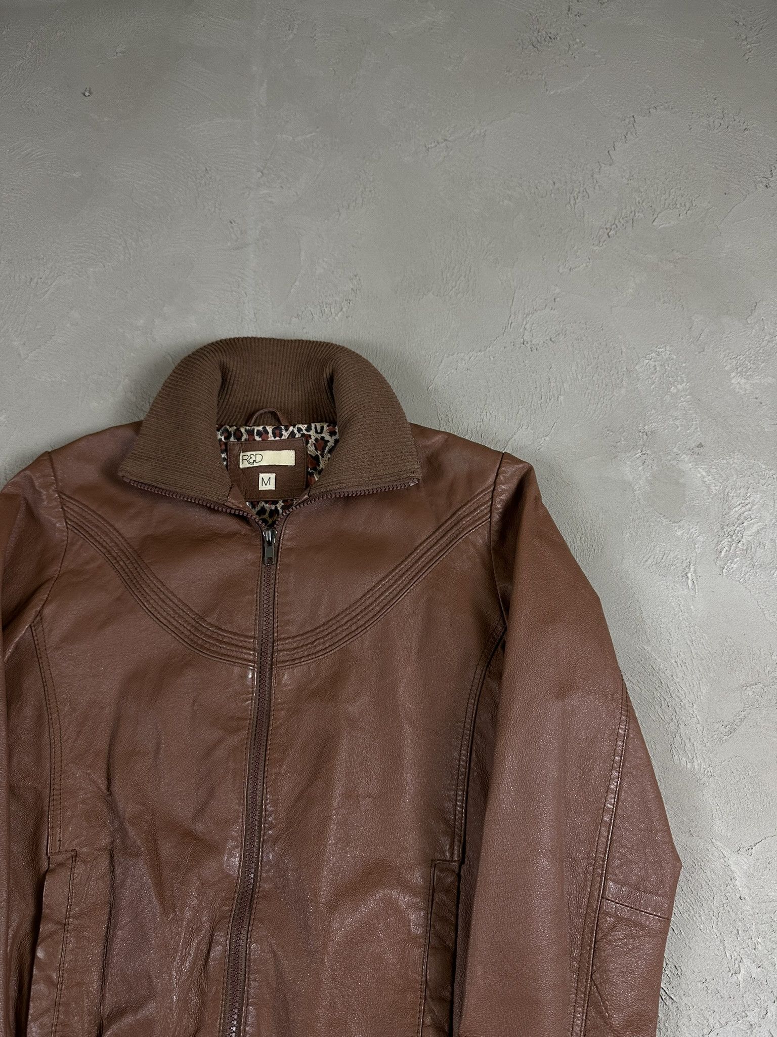 Genuine Leather 2000s Vintage Leather Biker Boxy Y2k Jacket Hype Size M / US 6-8 / IT 42-44 - 4 Thumbnail