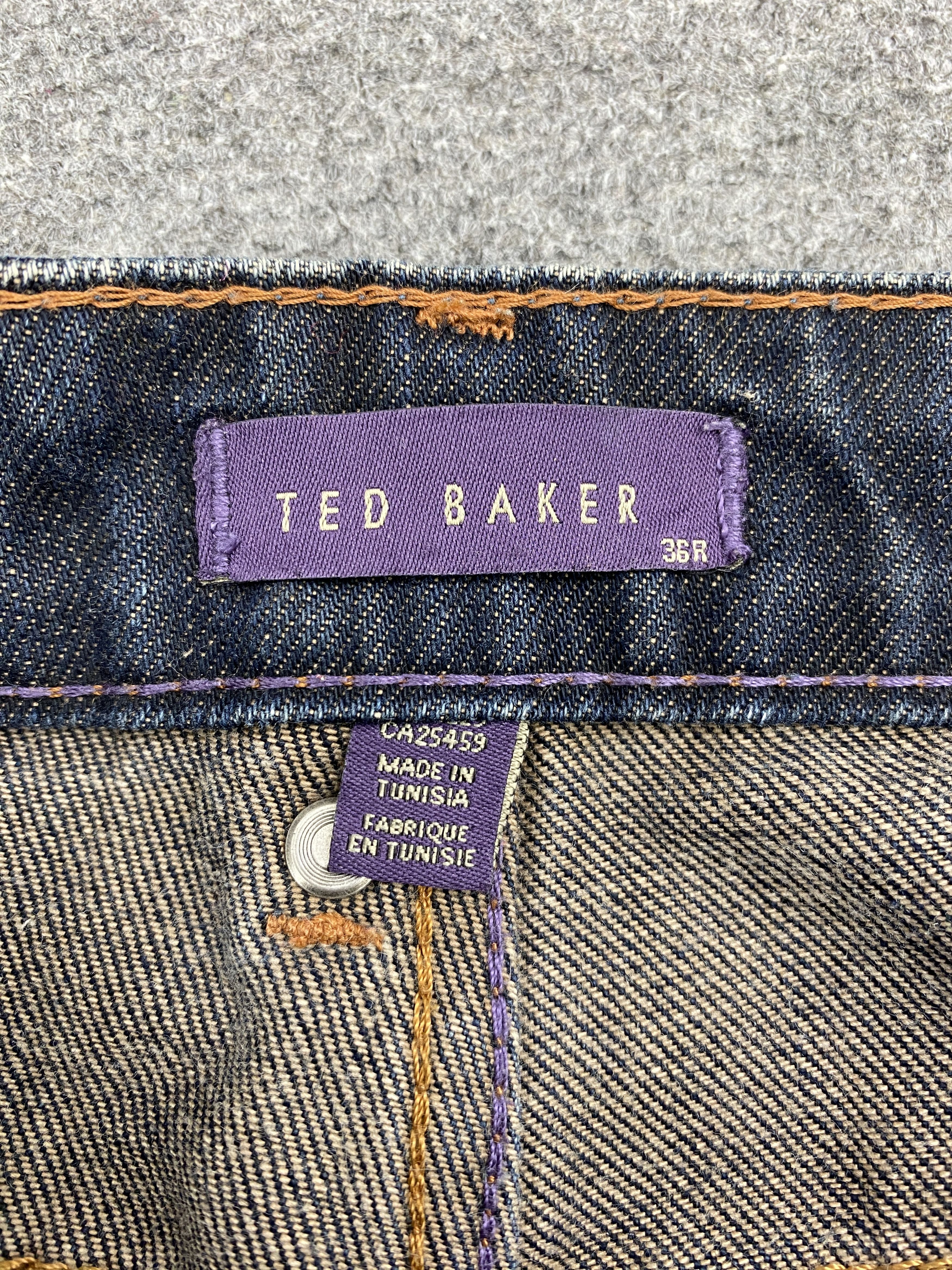 Ted Baker Vintage Ted Baker Faded Blue Jeans S0029 Size US 35 - 6 Thumbnail
