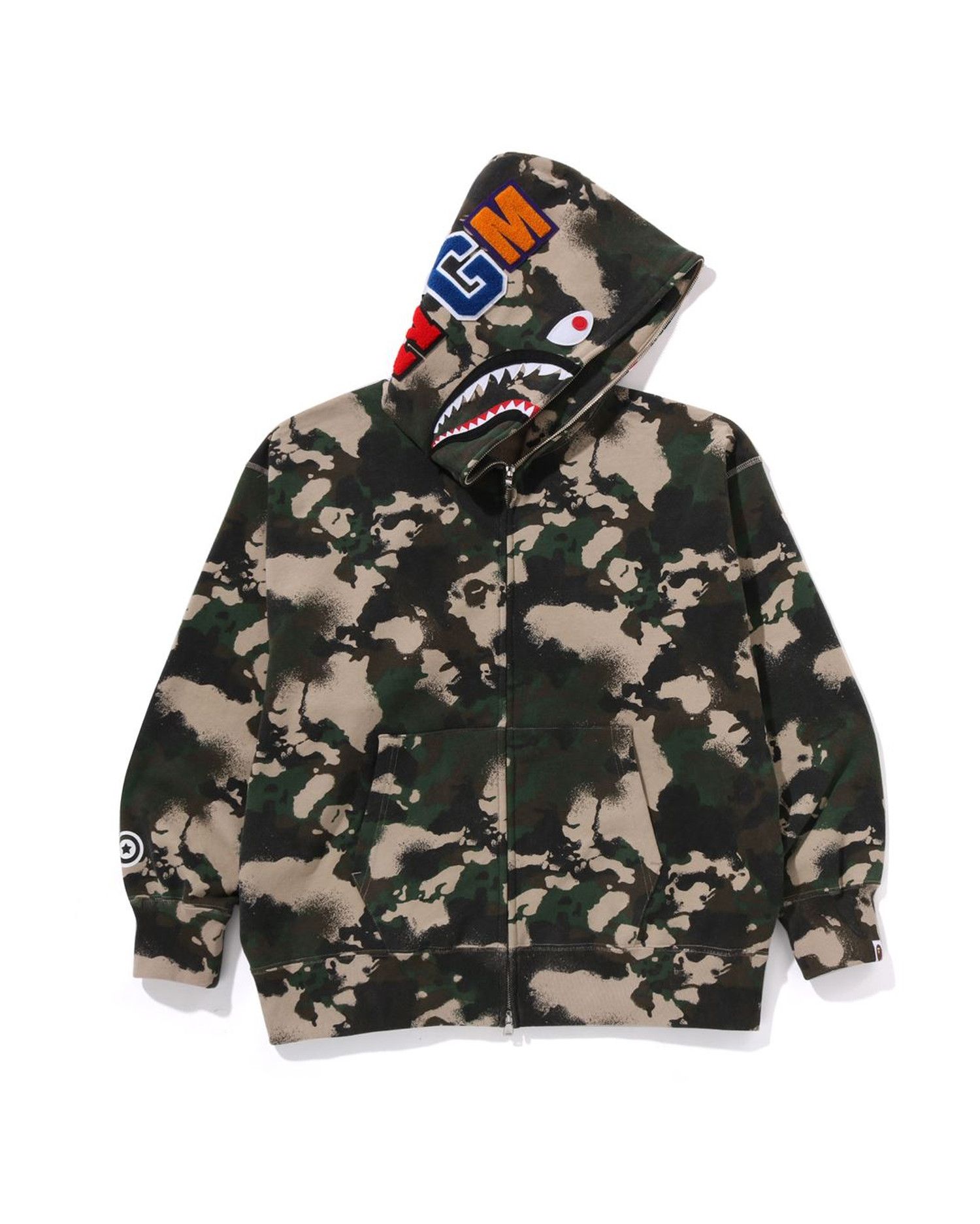 Bape × Kaws BAPE × Kaws Sweat Shirt Bendy 1st Camo Green [Size L