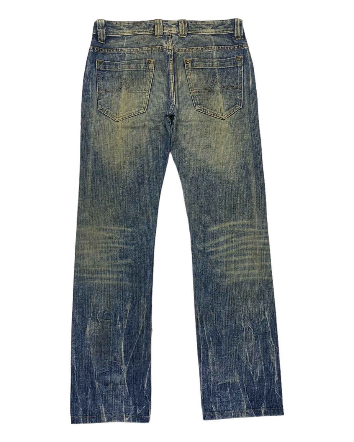 Hysteric Glamour × Le Grande Bleu (L.G.B.) × Tornado Mart 🔥RATTLE TRAP LIGHTENING DISTRESS DENIM JEANS Size US 32 / EU 48 - 2 Thumbnail