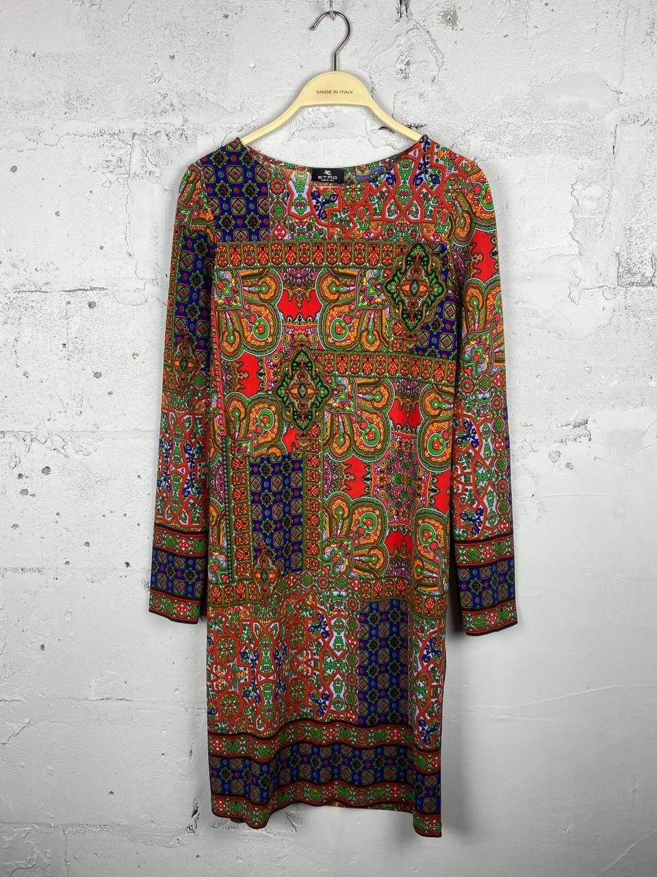 Etro Abstract Etro Rare Colorfull Italian Designer Midi Dress Size M / US 6-8 / IT 42-44 - 1 Thumbnail