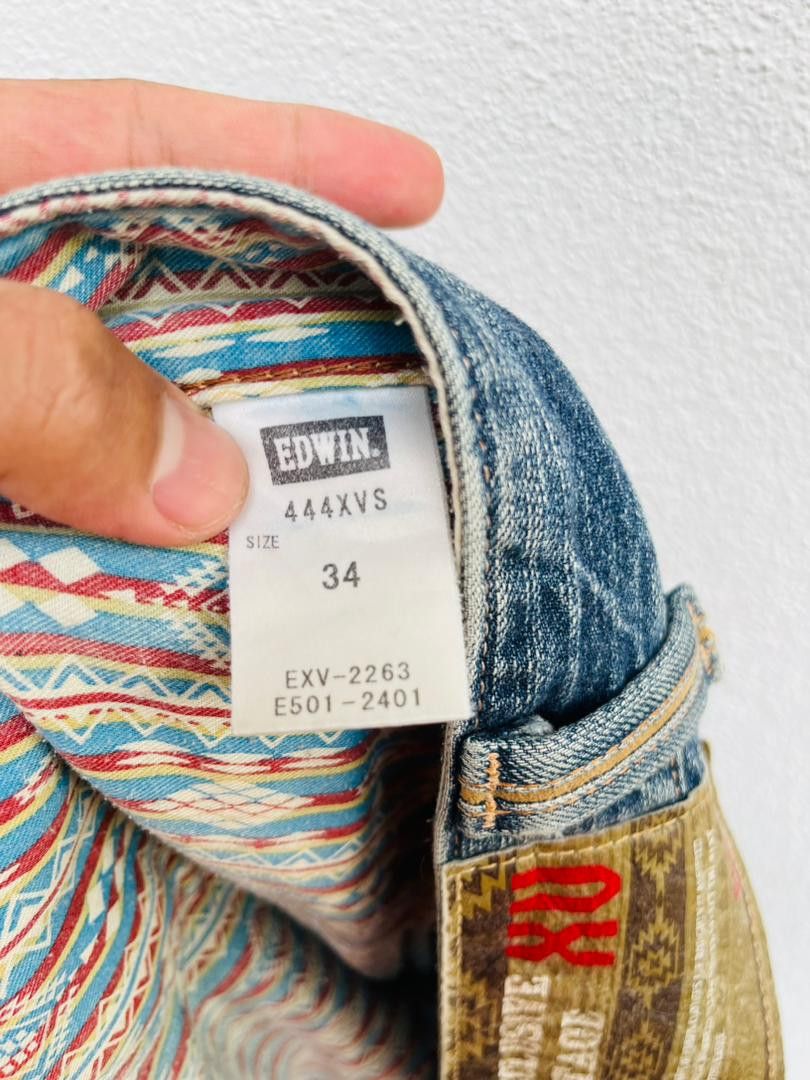 Edwin × Japanese Brand Vintage Edwin Exclusive XV Distressed Japanese Fashion Style Size US 35 - 15 Thumbnail