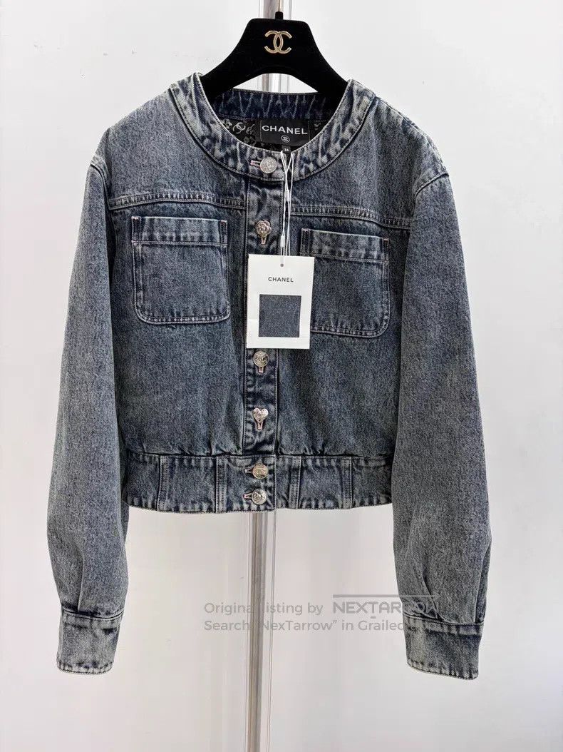 Chanel Chanel Blue denim jacket Size XXS / US 00 / IT 34 - 1 Thumbnail