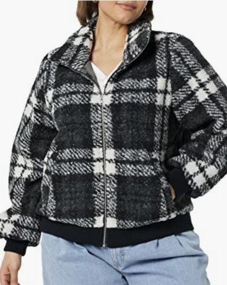 Other Women's Teddy Faux Shearling Funnel Collar Jacket Size XL / US 12-14 / IT 48-50 - 5 Thumbnail