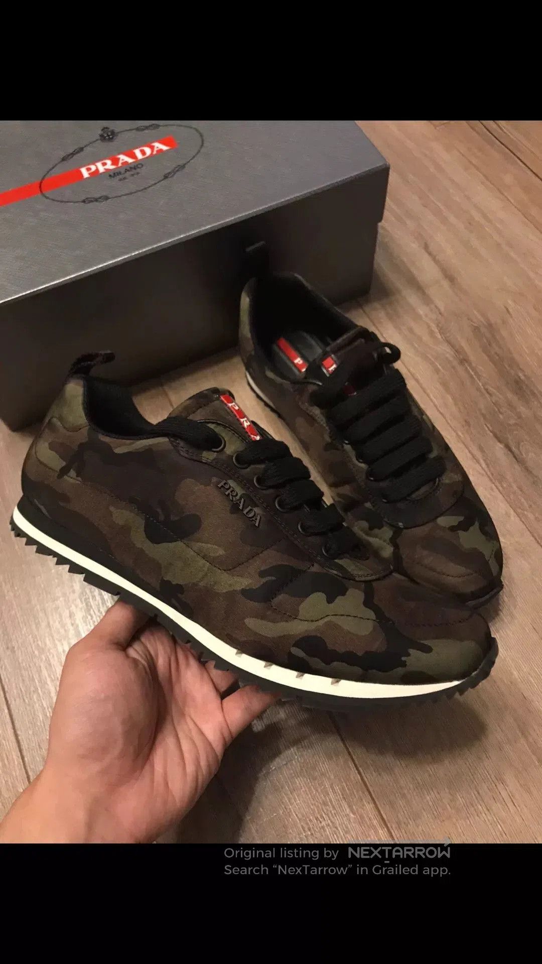 Prada Prada Green Camouflage Casual Shoes. Size US 8.5 / EU 41-42 - 2 Thumbnail