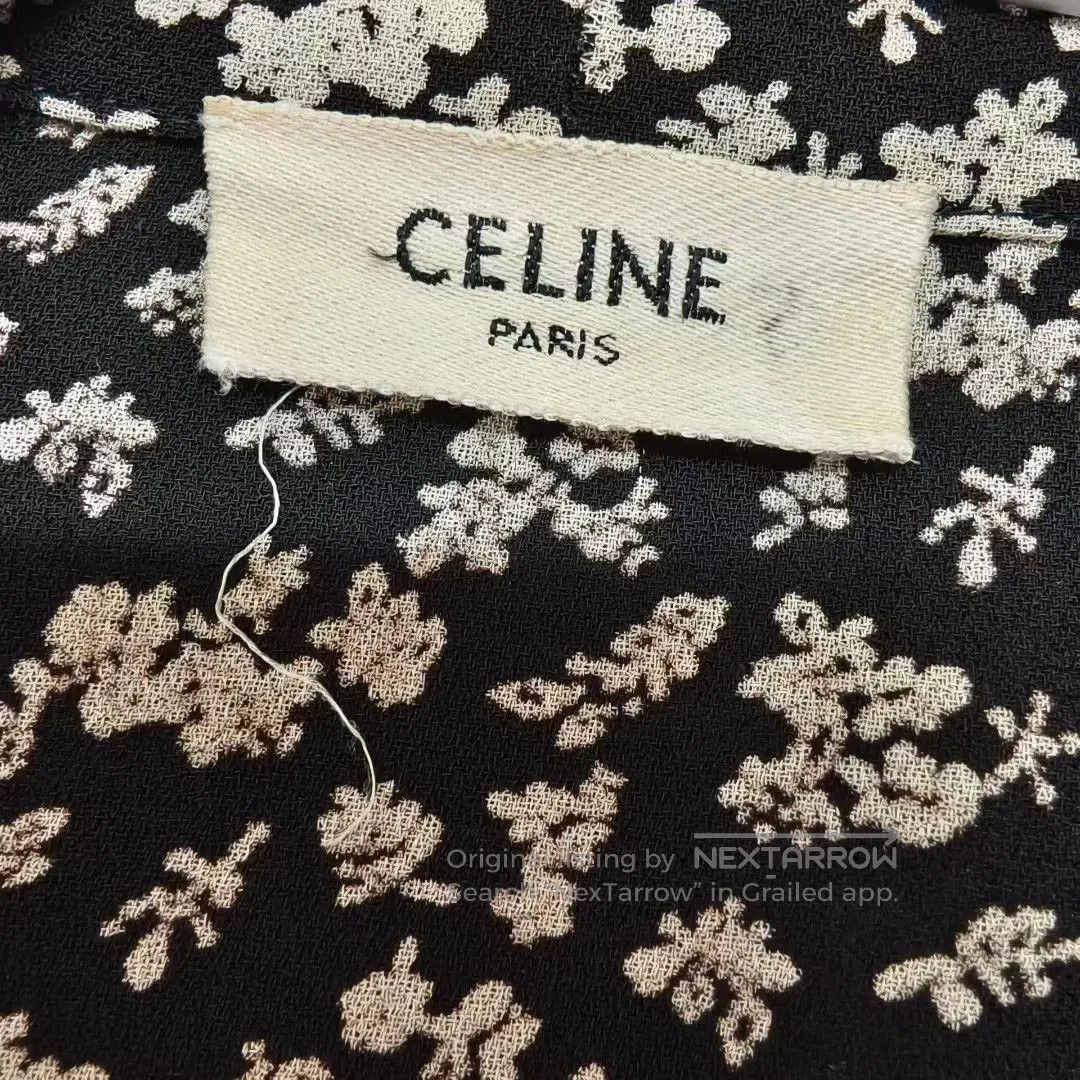 Celine CELINE Small Floral Short-Sleeve Shirt. Size S / US 4 / IT 40 - 3 Thumbnail