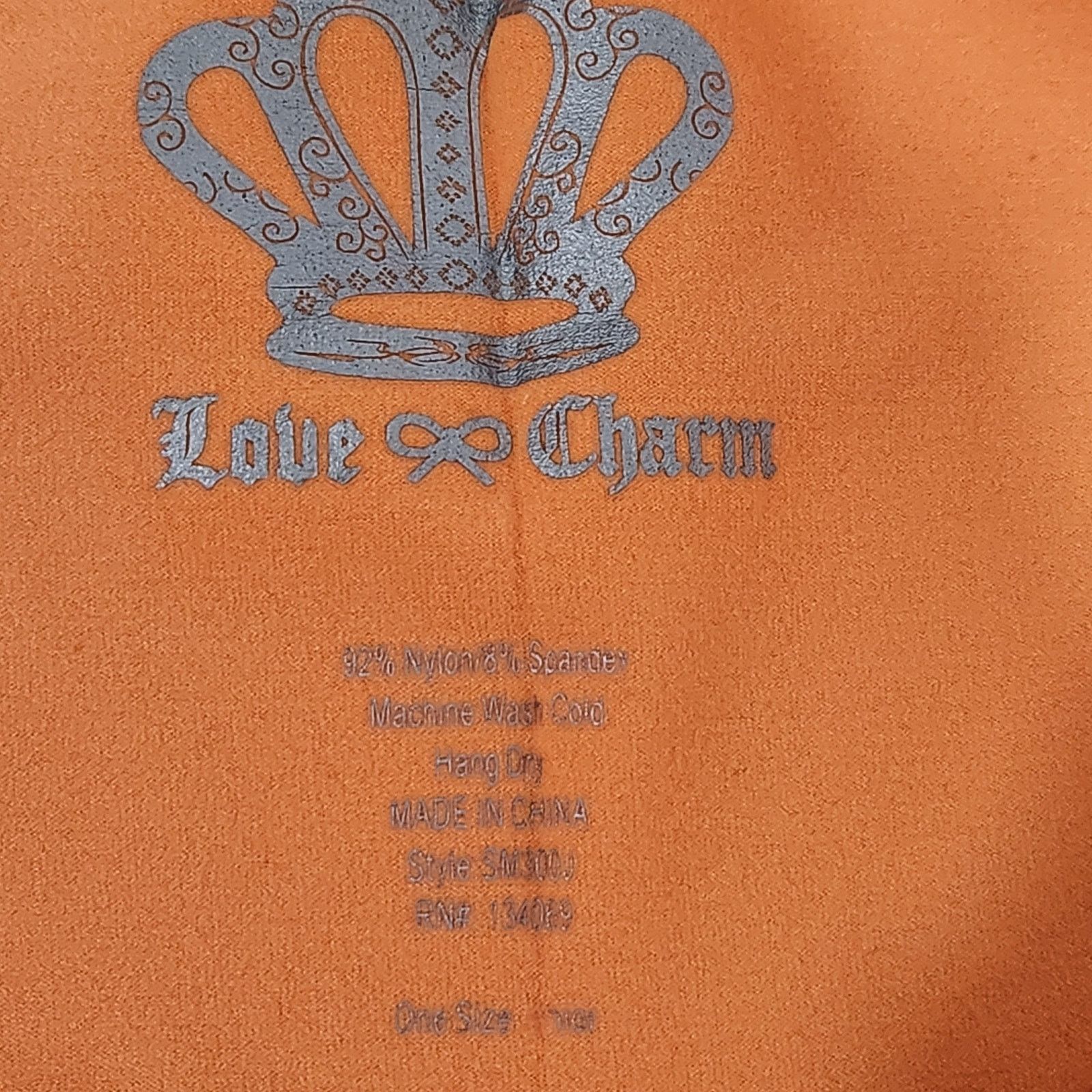 Other Love Charm Bright Orange Round Neck Tank Top One Size Size ONE SIZE - 4 Thumbnail
