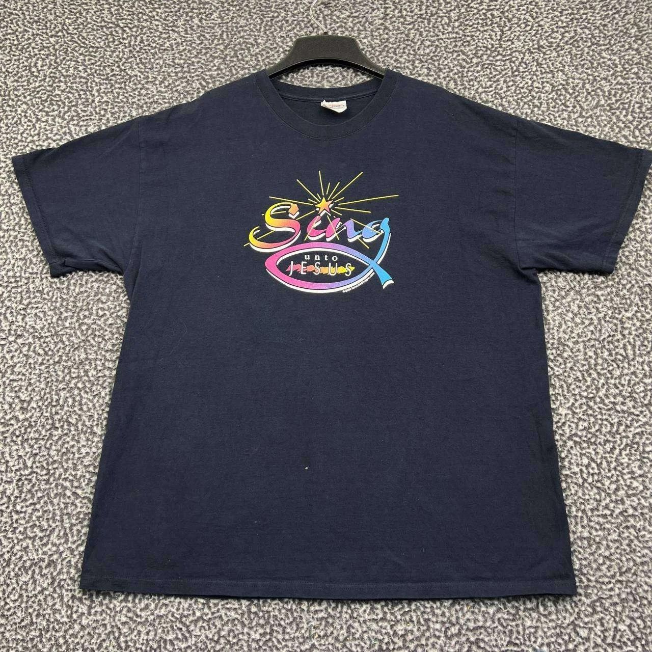 Hanes Sing Unto Jesus Shirt Men Black Hanes Short Sleeve Cotton XL Size US XL / EU 56 / 4 - 1 Thumbnail