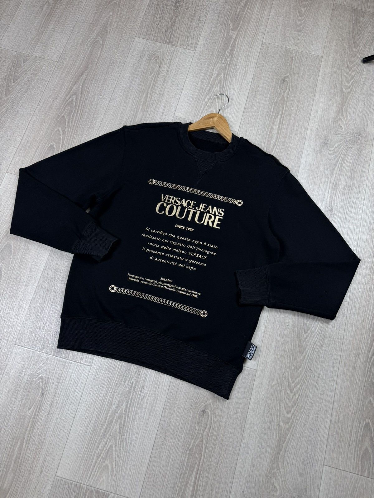 Versace Jeans Couture Versace Jeans Couture Big Logo Men's Crewneck Sweatshirt Size US S / EU 44-46 / 1 - 3 Thumbnail
