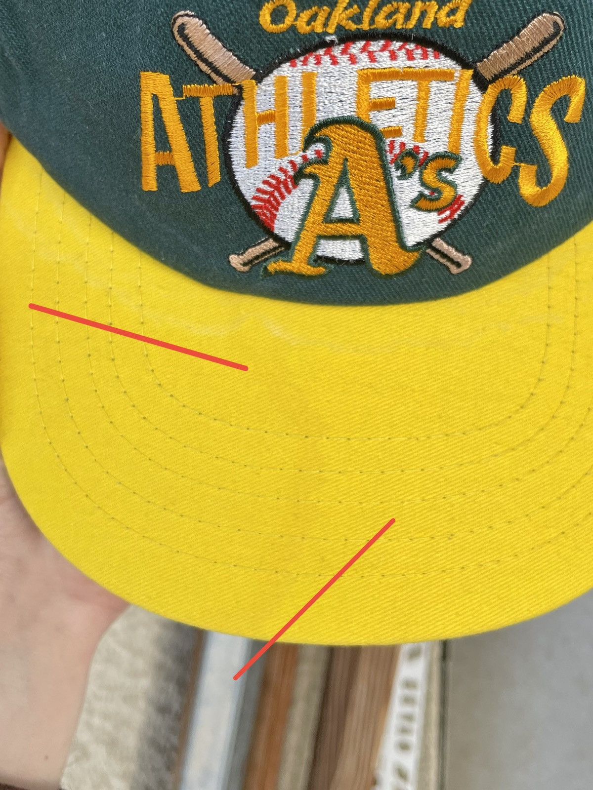 MLB Vintage Oakland Athletics A’s MLB Baseball Cap Hat Snapback Size ONE SIZE - 4 Thumbnail
