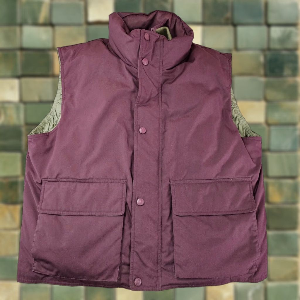 Vintage Cabela's Premiere Northern Goose Down Fill Vest Mens L Burgundy Hunt Camp Vest Size US L / EU 52-54 / 3 - 1 Thumbnail