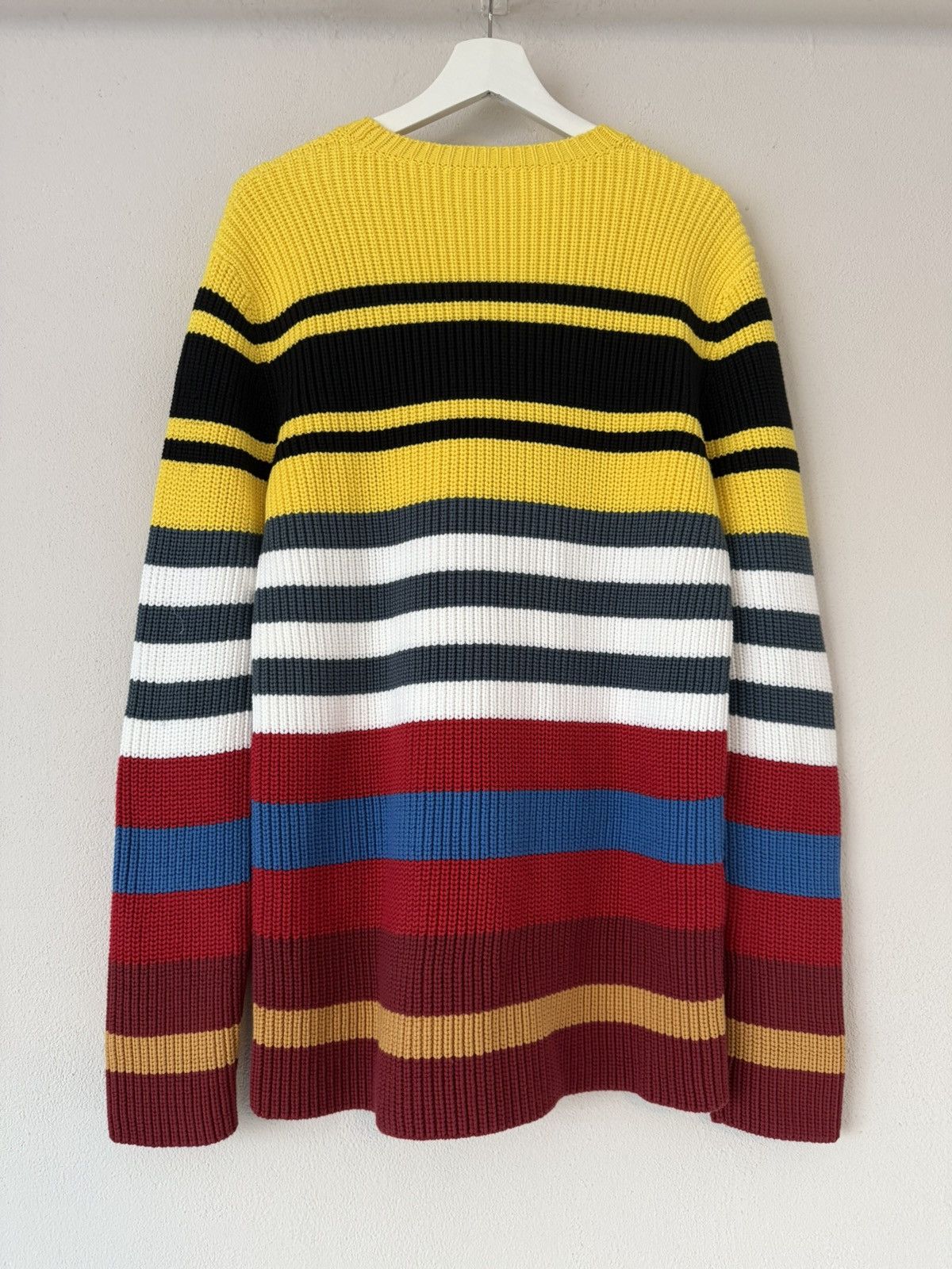 Loewe Multicolor Striped Chunky Knit Sweater Size US L / EU 52-54 / 3 - 6 Thumbnail