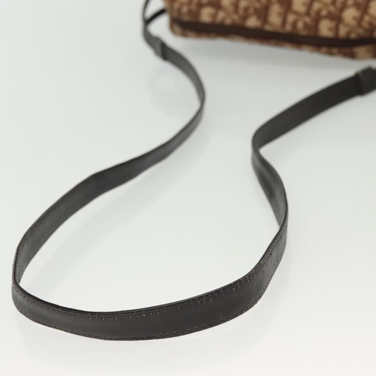 Dior DIOR Trotter Canvas Shoulder Bag Brown Gold Size ONE SIZE - 7 Thumbnail