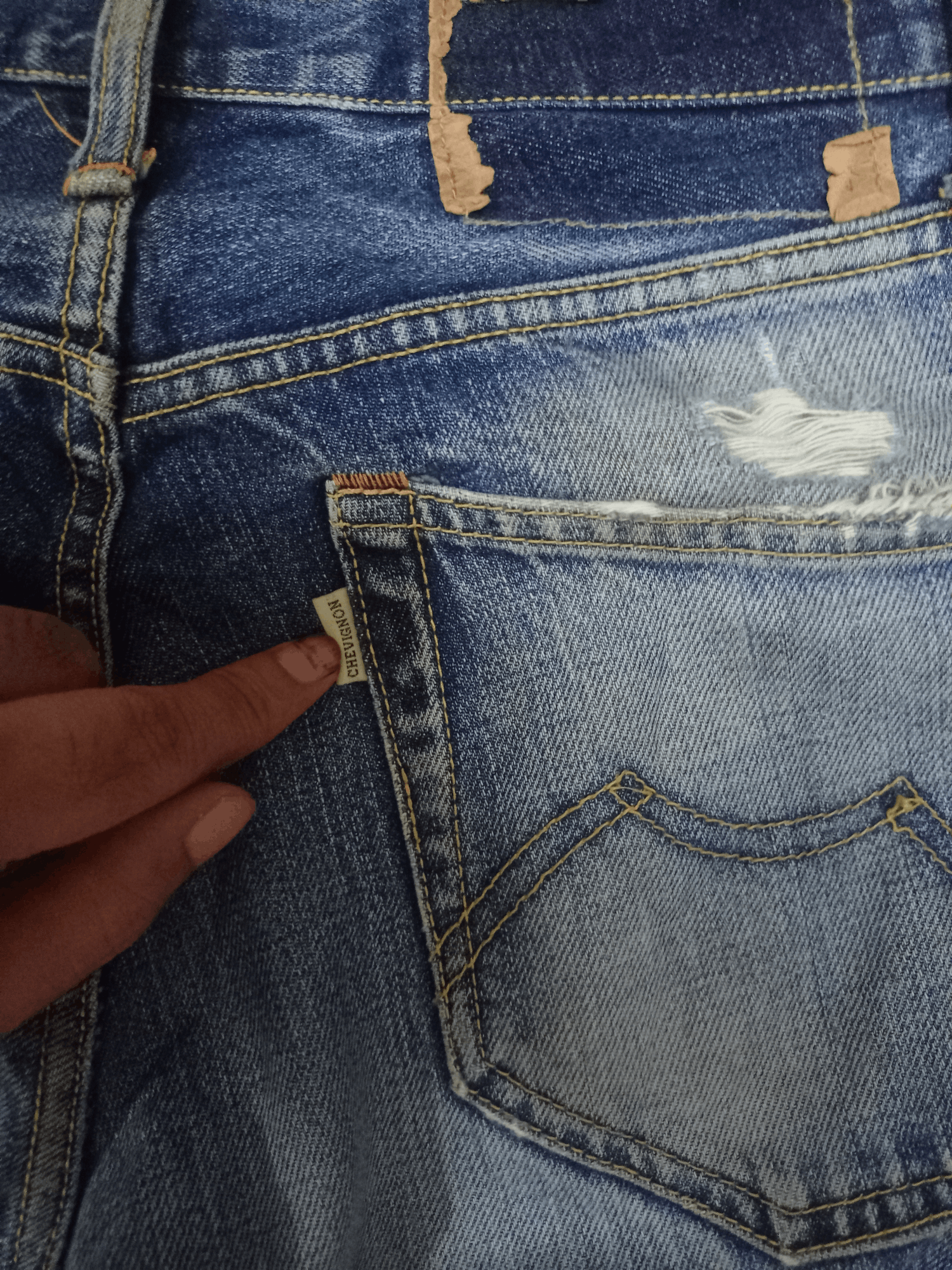 Chevignon Vintage Chevignon Blue Wash Distressed Loose Jeans Size US 28 / EU 44 - 11 Thumbnail