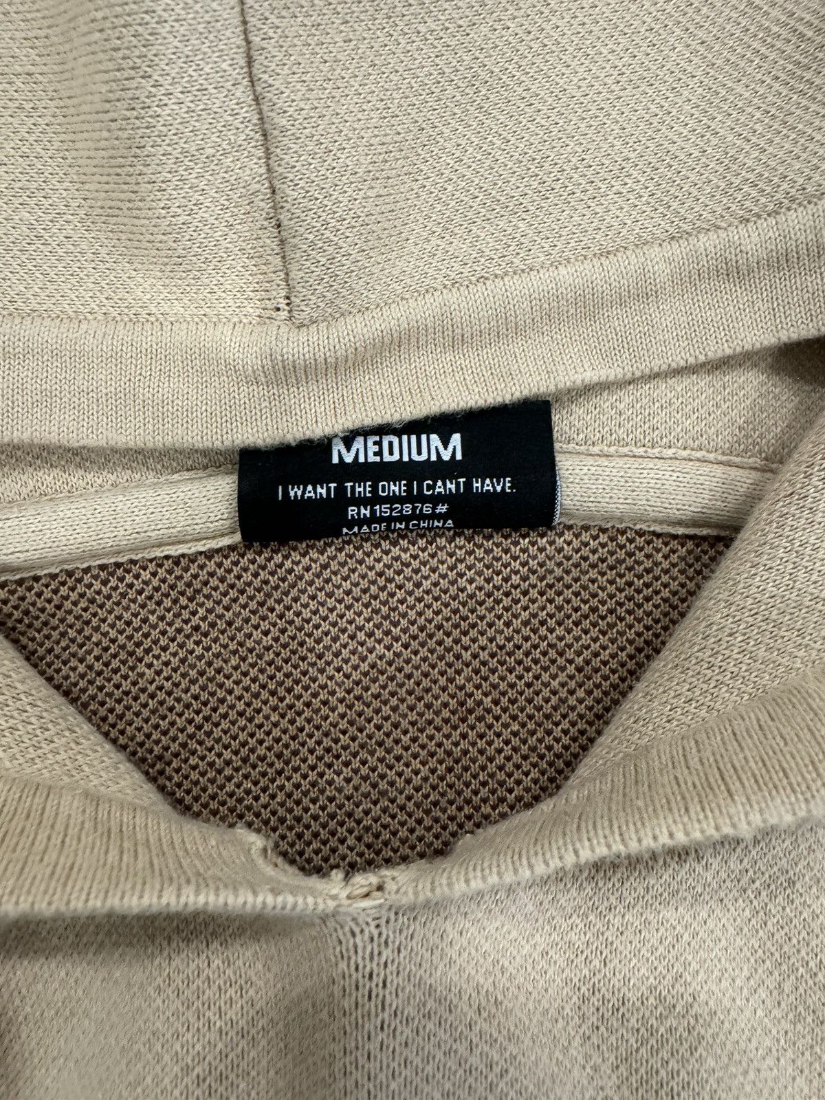 Pleasures Waffle Knit Hoodie Beige Taupe Size US M / EU 48-50 / 2 - 4 Thumbnail