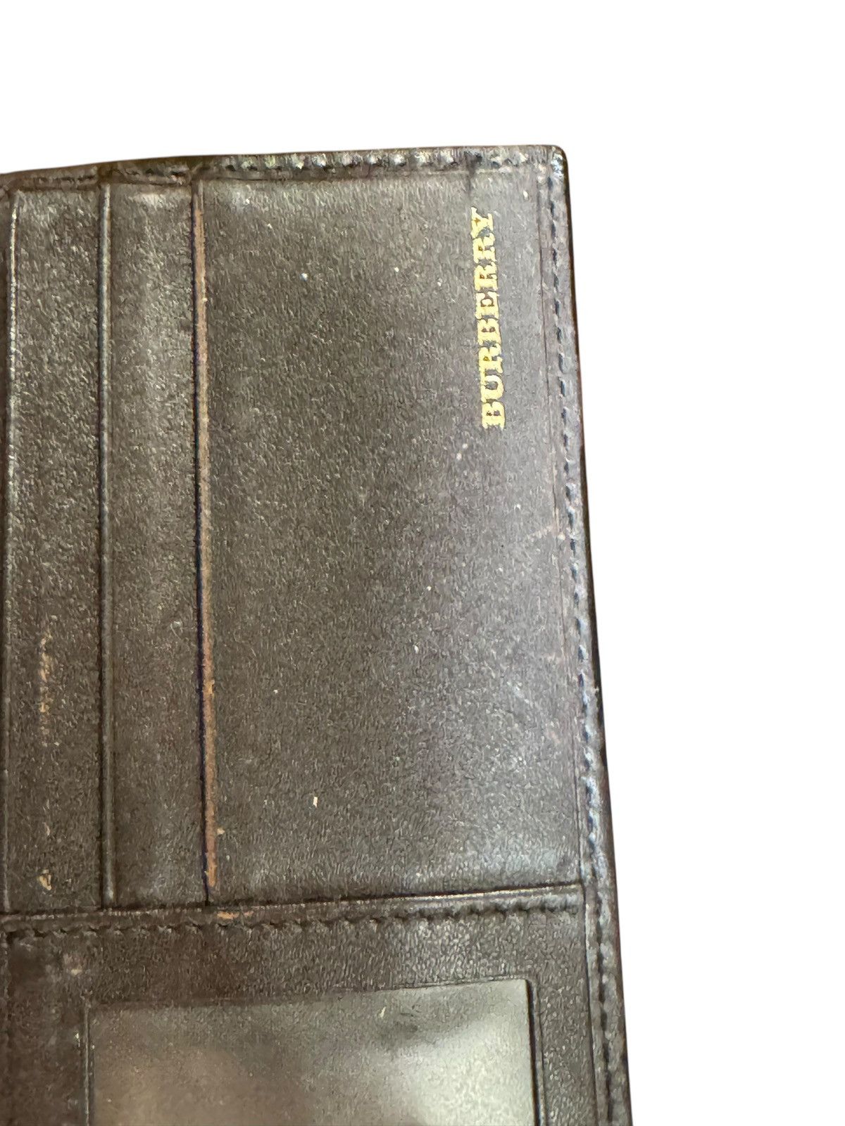 Burberry BURBERRY Haymarket Check Coated Canvas Long Continental Size ONE SIZE - 9 Thumbnail