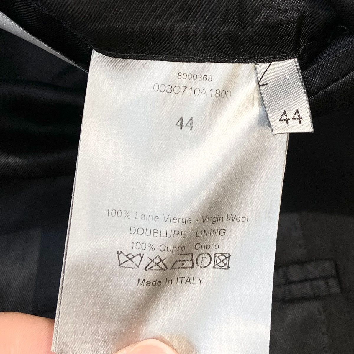 Dior Dior Wool Blend Black Blazer Size 44S - 5 Thumbnail