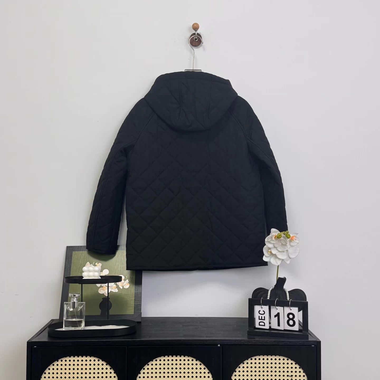 Burberry Burberry Black Lined Check Hooded Cotton Jacket S New Size US S / EU 44-46 / 1 - 3 Thumbnail