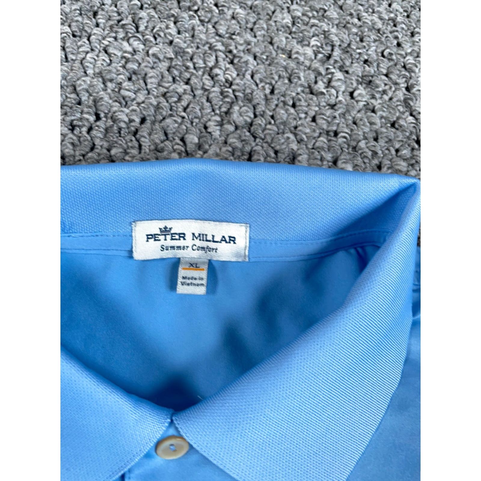 Peter Millar Peter Millar Polo Shirt Adult XL Light Blue Summer Comfort Stretch Farms Size US XL / EU 56 / 4 - 3 Thumbnail