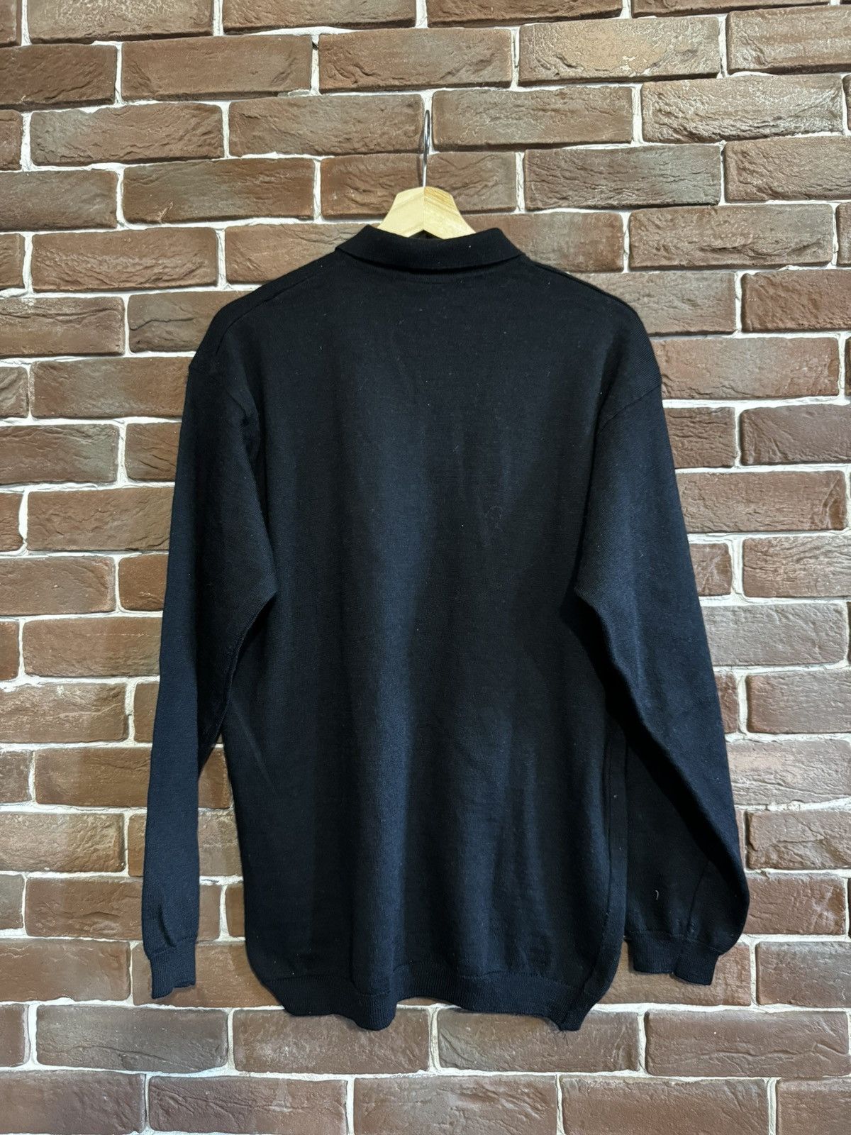 Versace Vintage 90s Versace Jeans Couture Knitted Polo Sweatshirt Size US XL / EU 56 / 4 - 2 Thumbnail