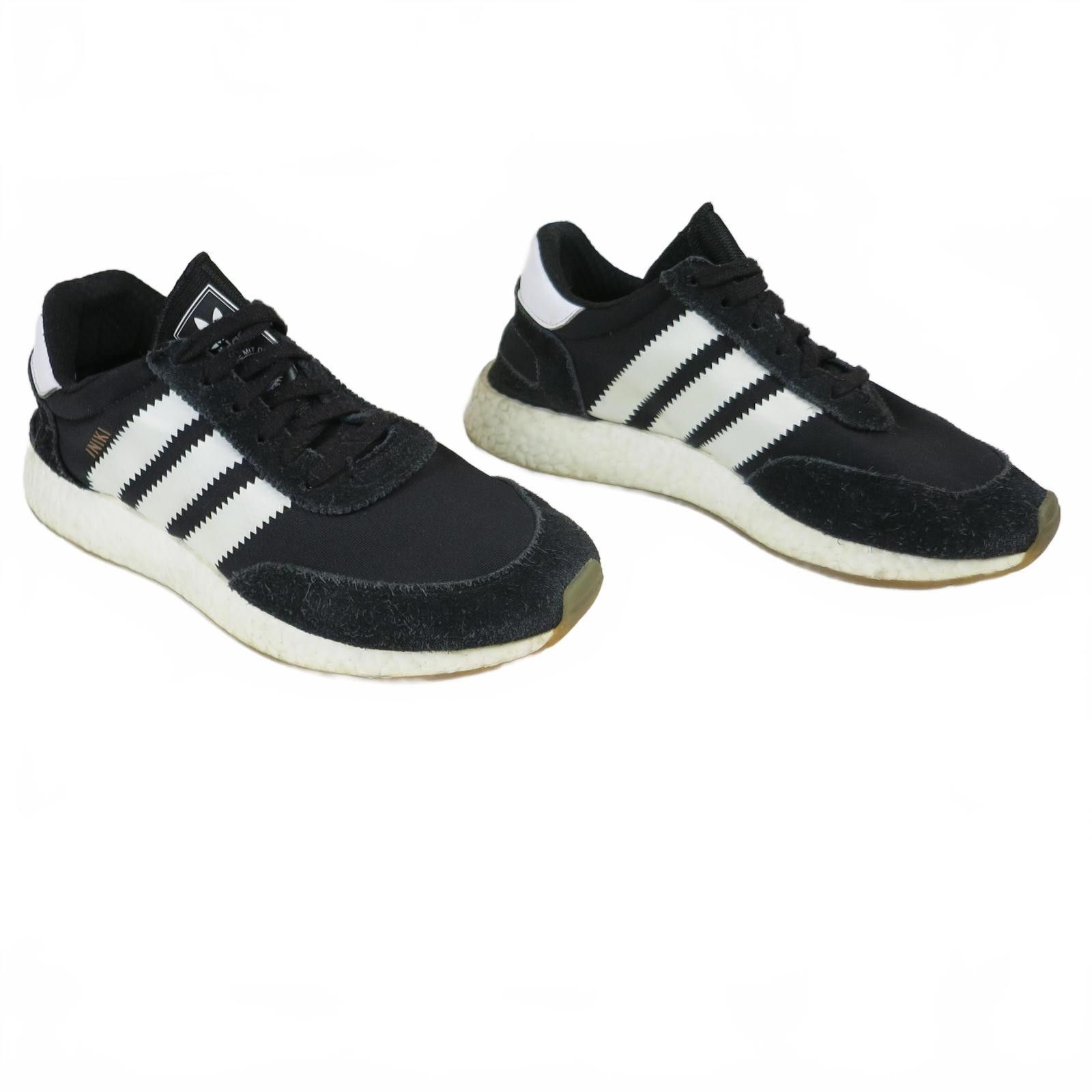 Adidas Men's 9 adidas Iniki Black and White Running Shoes Size US 9 / EU 42 - 6 Thumbnail