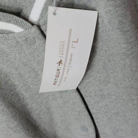 Antigua Antigua Sport Long Sleeve Pocketed Full Snap Sz L Jacket Size L / US 10 / IT 46 - 9 Thumbnail