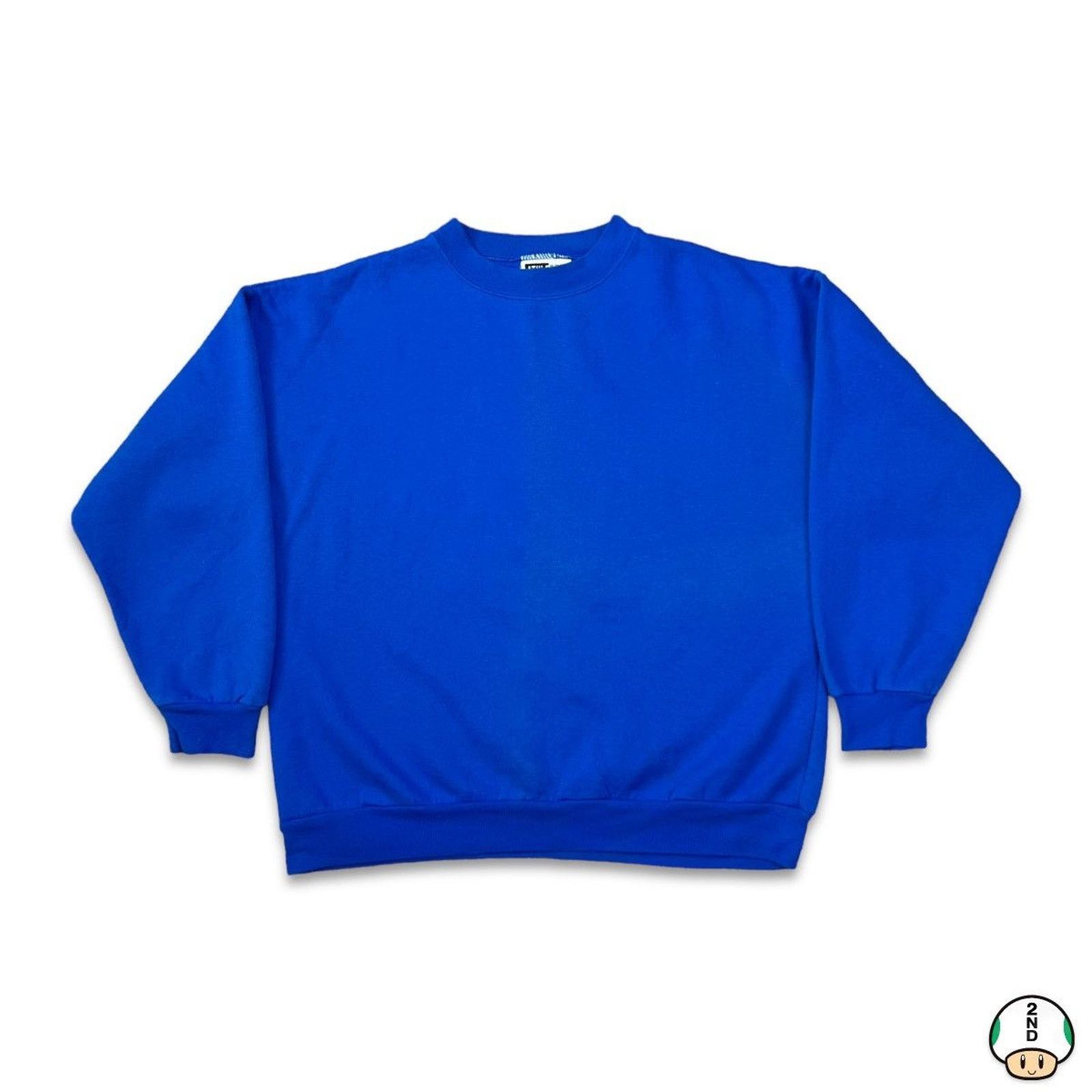 Vintage Vintage Athletech Blank Sweatshirt Pullover 90s Crewneck Size US S / EU 44-46 / 1 - 1 Thumbnail