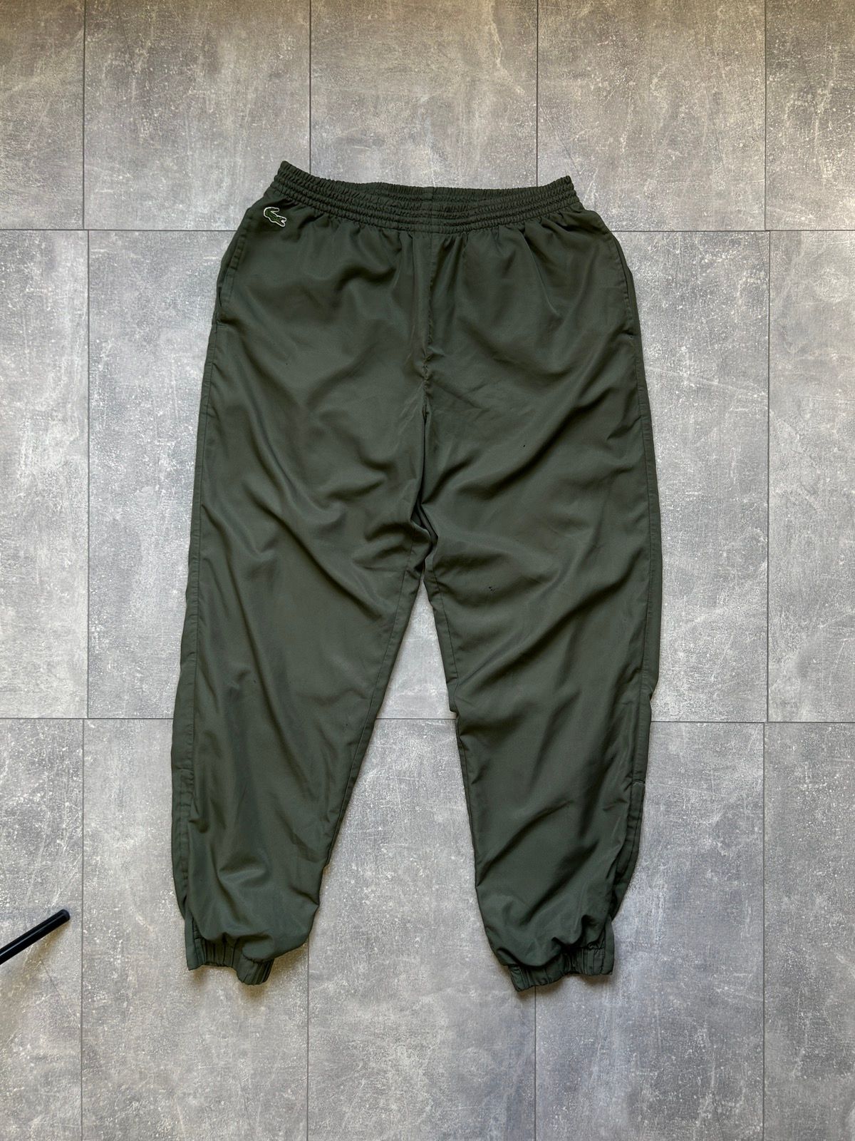 Pre-owned Lacoste X Vintage Mens Vintage Lacoste Sport Track Pants Sweatpants Y2k In Green