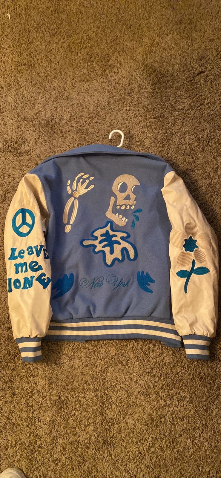 Designer × Pacsun Skeleton NYC Leave me alone Varsity jacket Size US XL / EU 56 / 4 - 2 Thumbnail