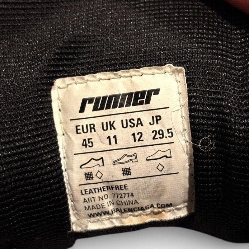 Balenciaga Balenciaga Runner Black Sneakers | Size 45EU(12US) Size US 12 / EU 45 - 8 Thumbnail
