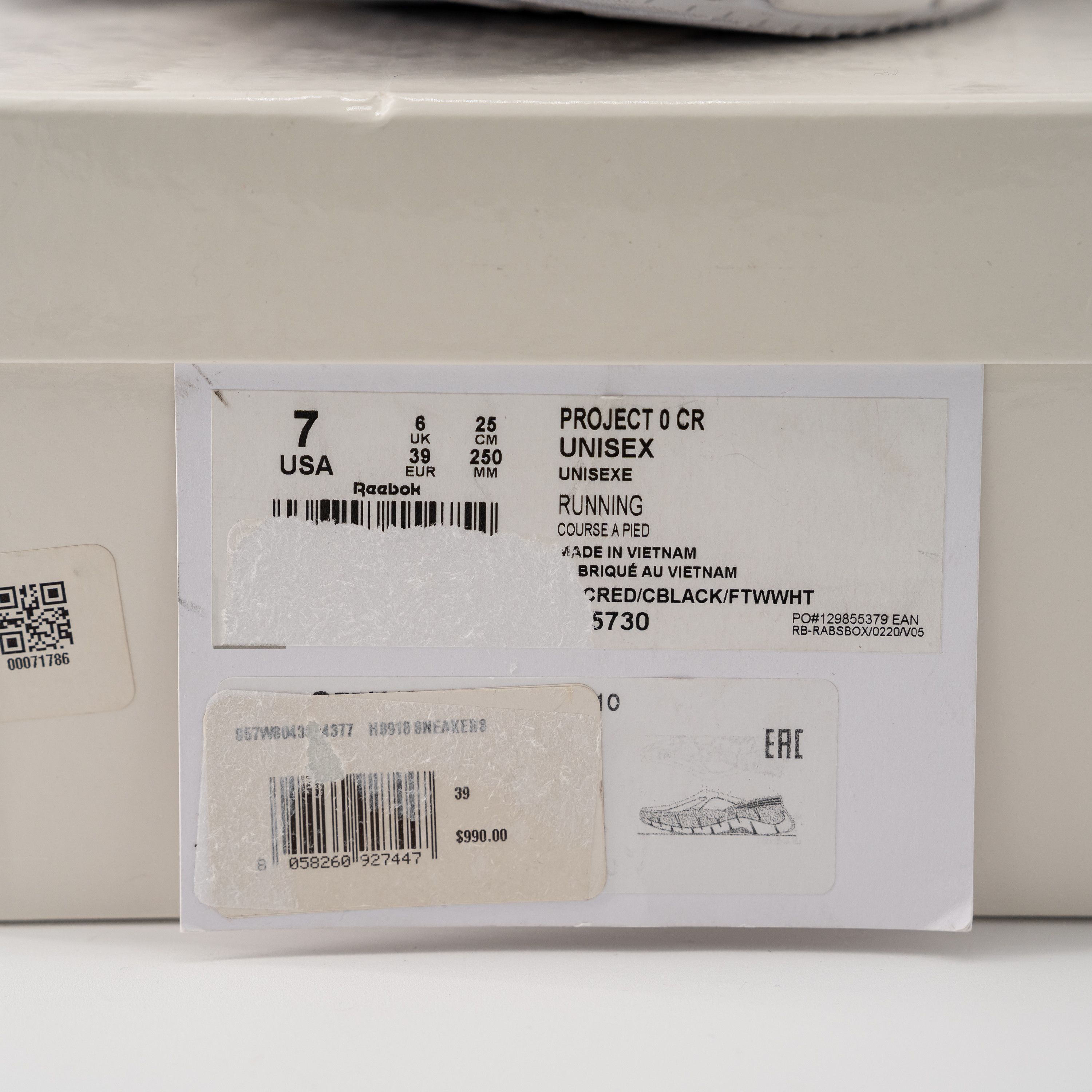 Maison Margiela × Reebok 7 Maison Margiela Reebok White Croafer Black Red Project 0 Size US 7 / EU 40 - 11 Thumbnail