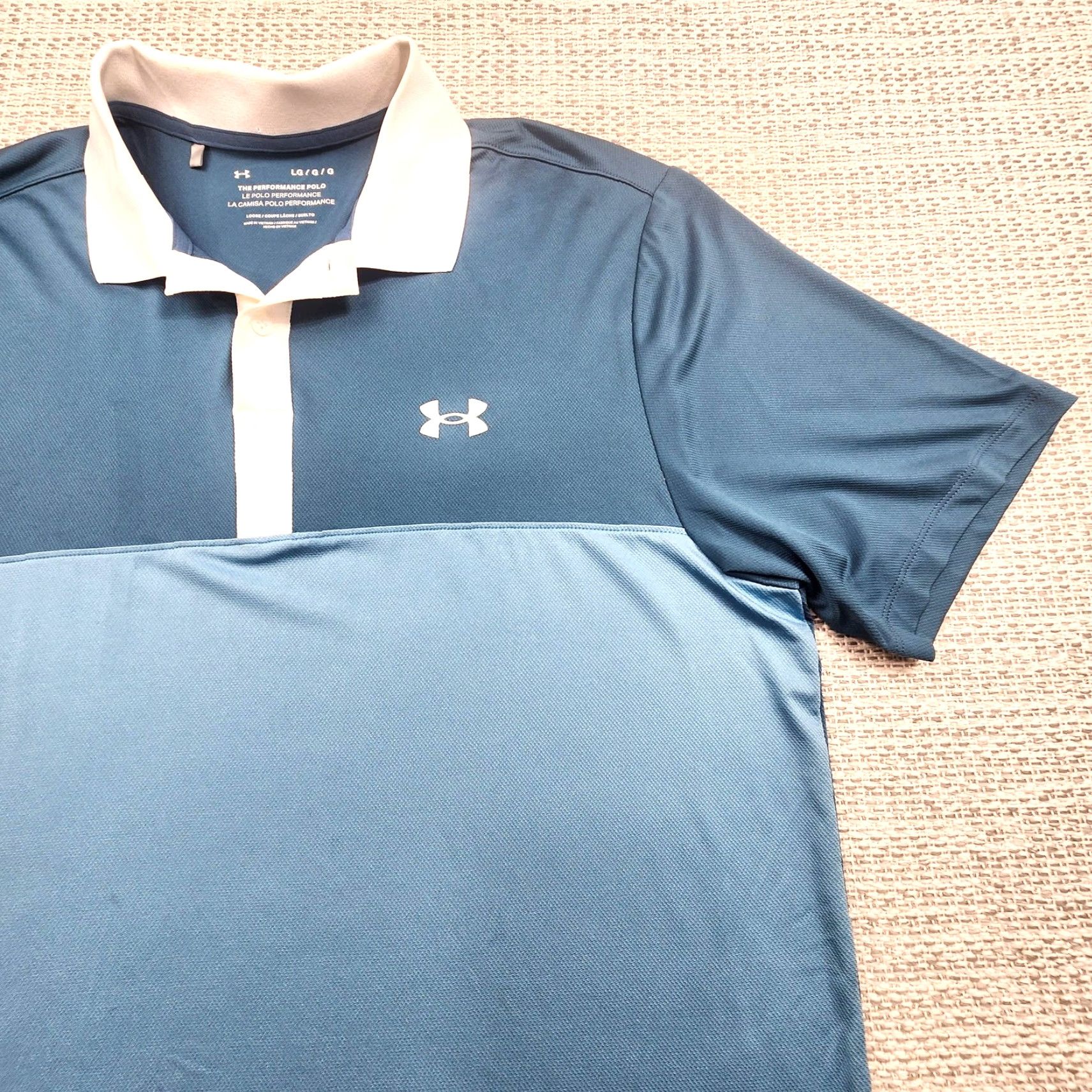 Under Armour Under Armour Polo Shirt Mens L Blue Performance Polo Golf Athletic Lightweight Size US L / EU 52-54 / 3 - 2 Thumbnail