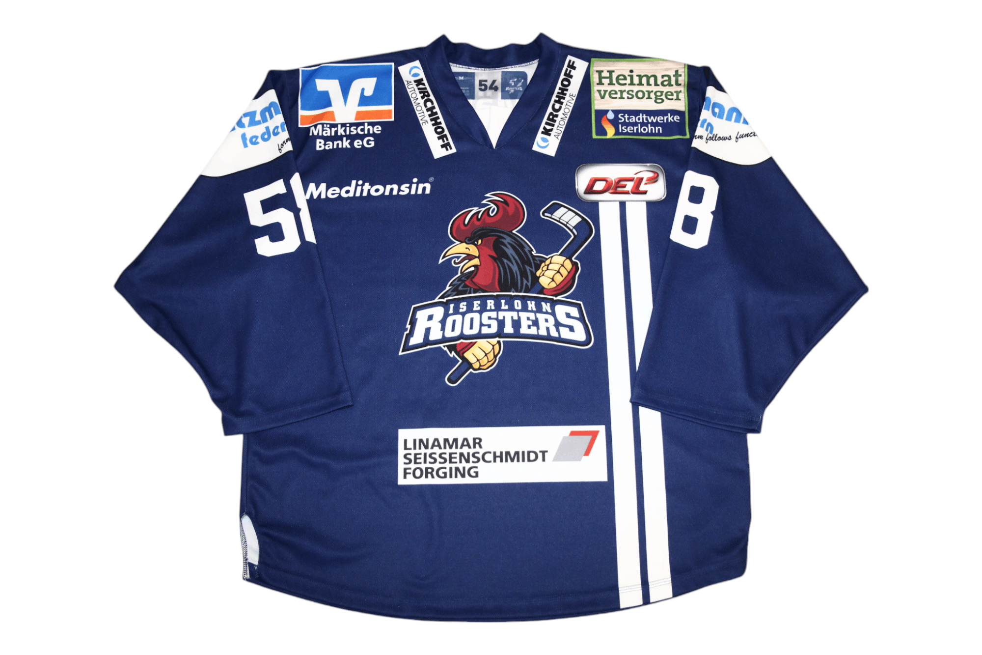 VTG Iserlohn Roosters Germany #58 Fischer Hockey Jersey