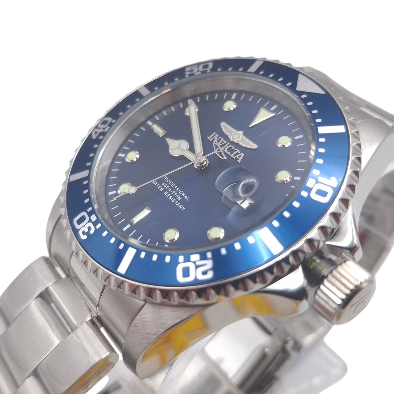 Invicta Invicta Pro Diver 43mm Blue Dial Mens Watch 22019 NEW Size 44 - 3 Thumbnail