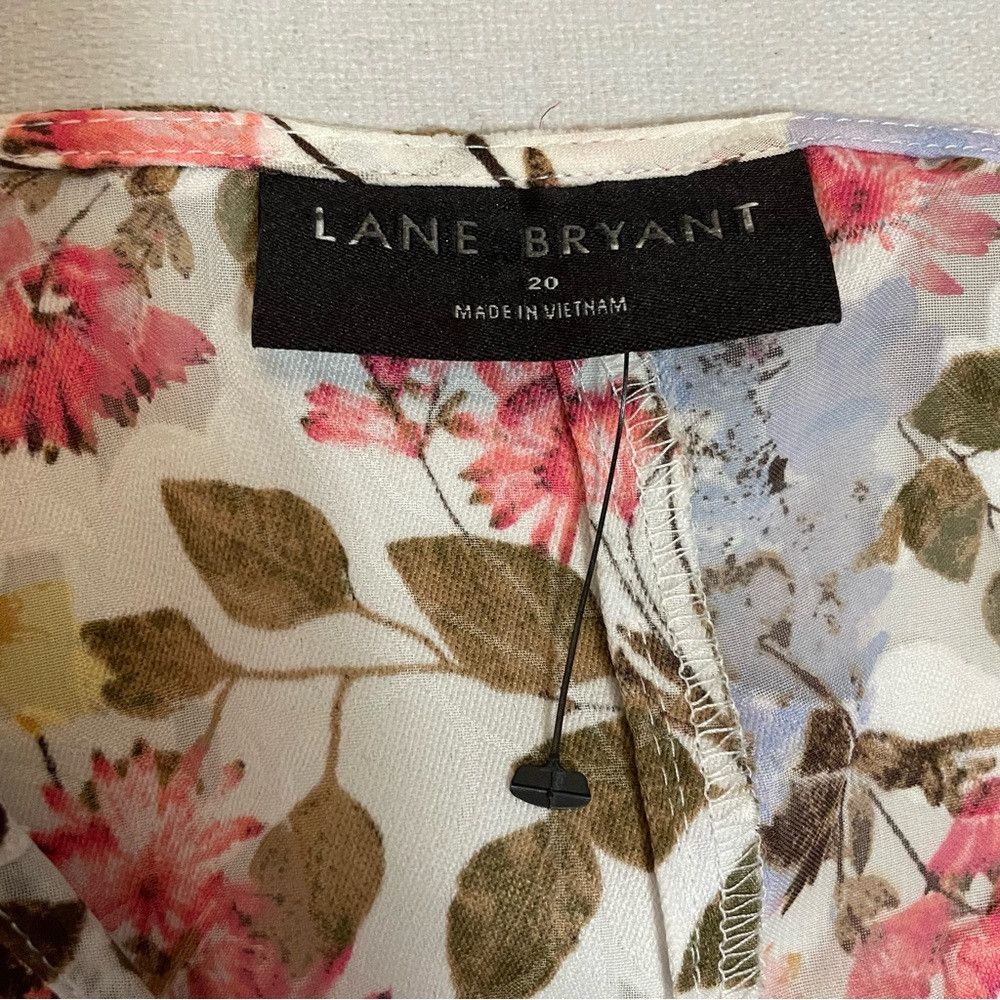 Other New Lane Bryant Classic Crop Sheer Full-Wrap Floral Long Sl Size 3XL / US 20-22 - 6 Thumbnail
