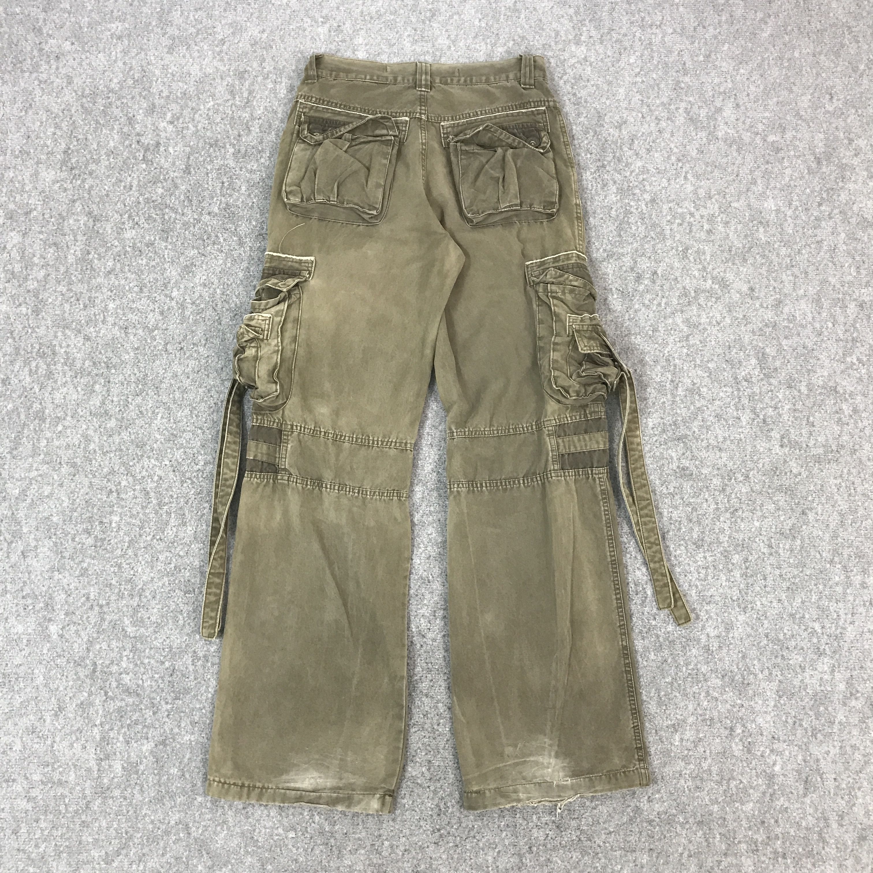 Japanese Brand BLUE LUIS CARGO BONDAGE STYLE PANTS Size US 28 / EU 44 - 2 Thumbnail