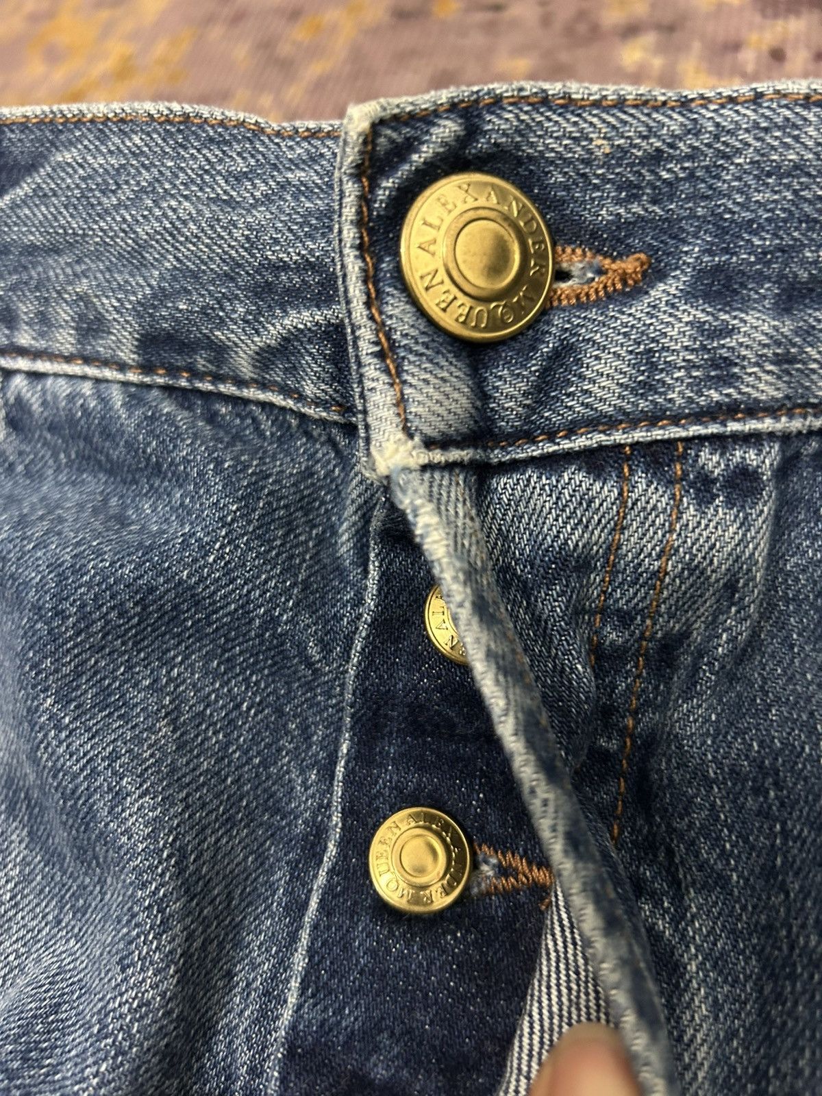 Alexander McQueen Alexander MQueen Style Destroyed Selvedge Jeans Size US 34 / EU 50 - 11 Thumbnail
