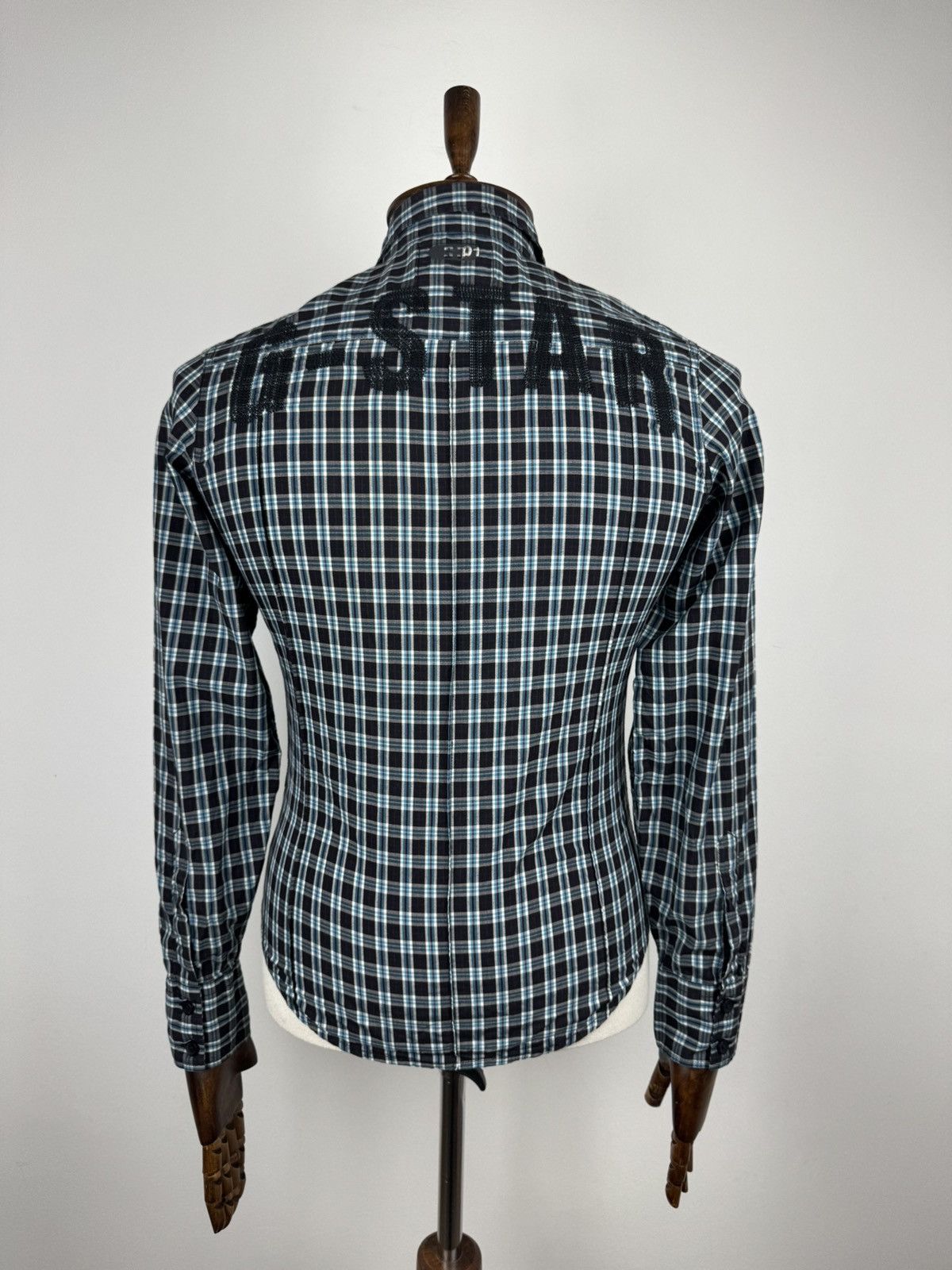 G-Star × Vintage Men’s Vintage G-Star Raw New Gould Check Long Sleeve Shirt Size US S / EU 44-46 / 1 - 1 Thumbnail