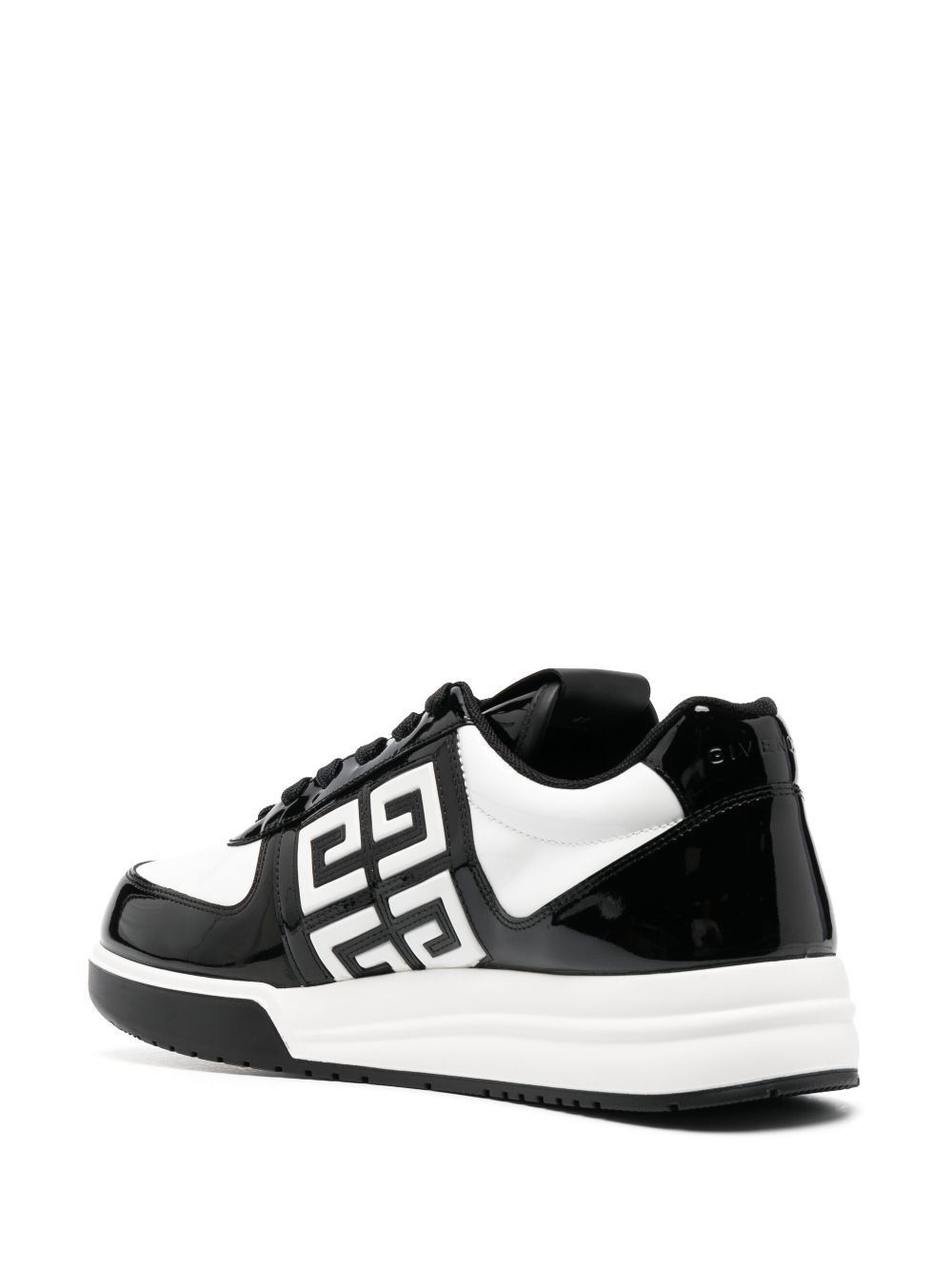 Givenchy o1srvl11e1224 4G Logo Embossed Sneakers in Black/White Size US 8 / EU 41 - 2 Thumbnail