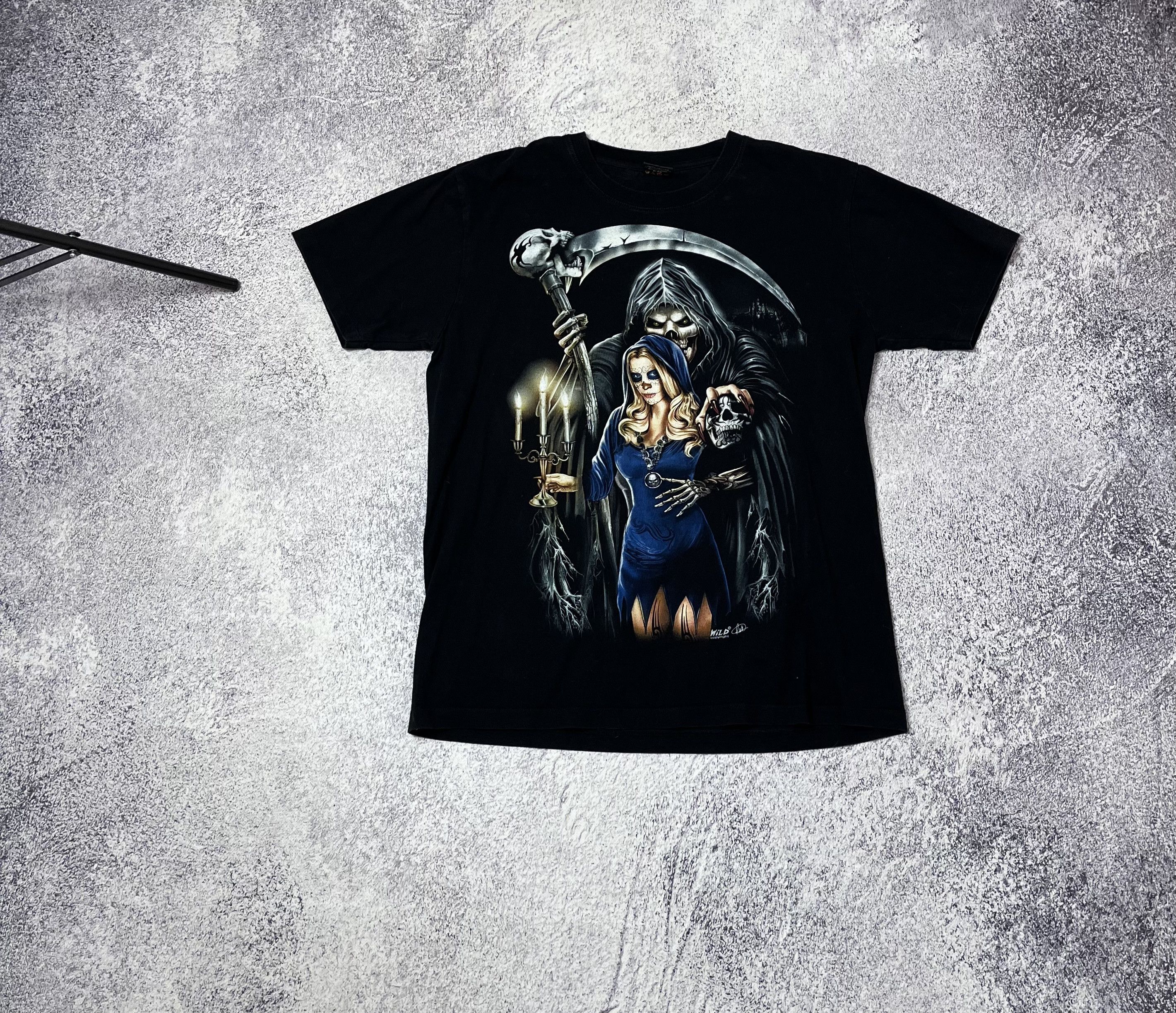 Japanese Brand Mens t-shirt Wild merch big logo 3D size L glowing print Size US L / EU 52-54 / 3 - 1 Thumbnail
